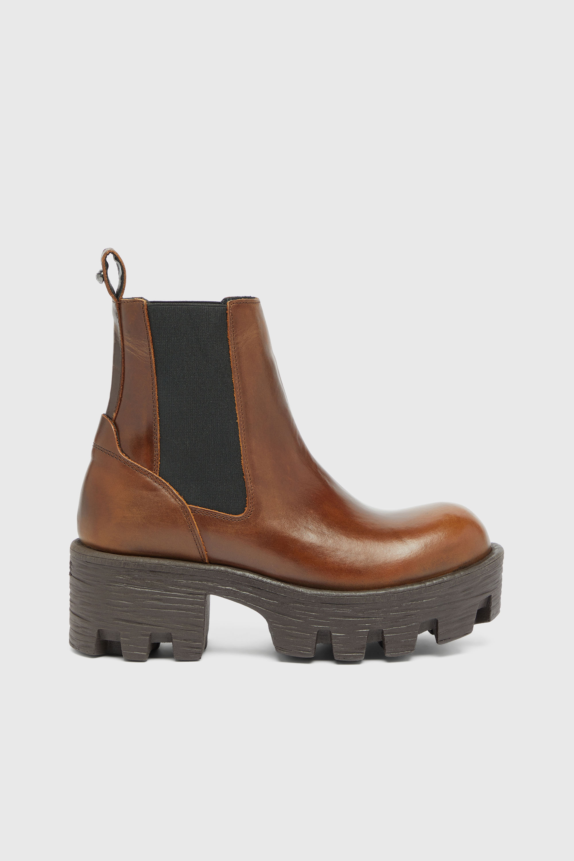 Diesel - D-Hammer-Chelsea boots in leather - Boots - Woman - Brown