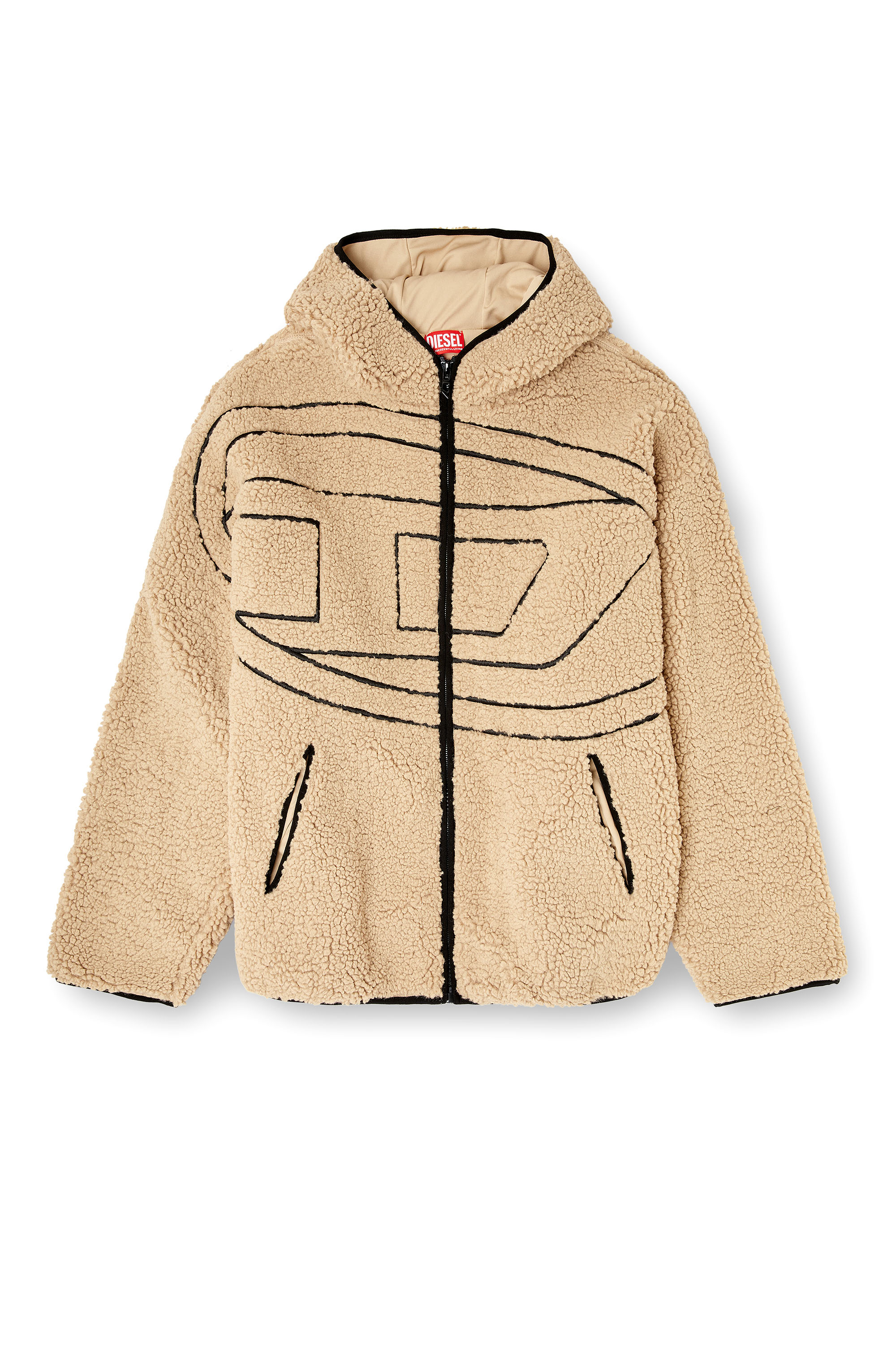 Diesel S-zat Sweat-shirt Puffer Jackets Beige