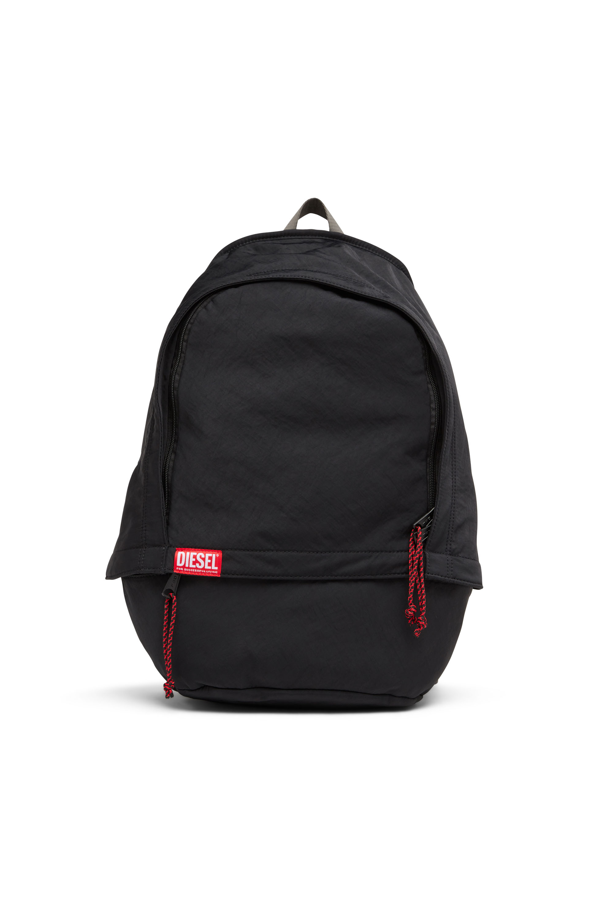 Diesel - Rave Backpack X - Backpack in washed recycled fabric - Backpacks - Man - Black