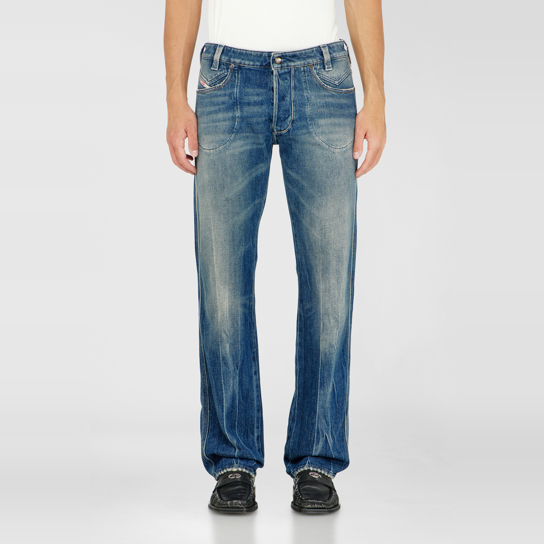 Diesel Jeans Regular Taille Basse 1985 Larkee,, Fermeture boutonnée