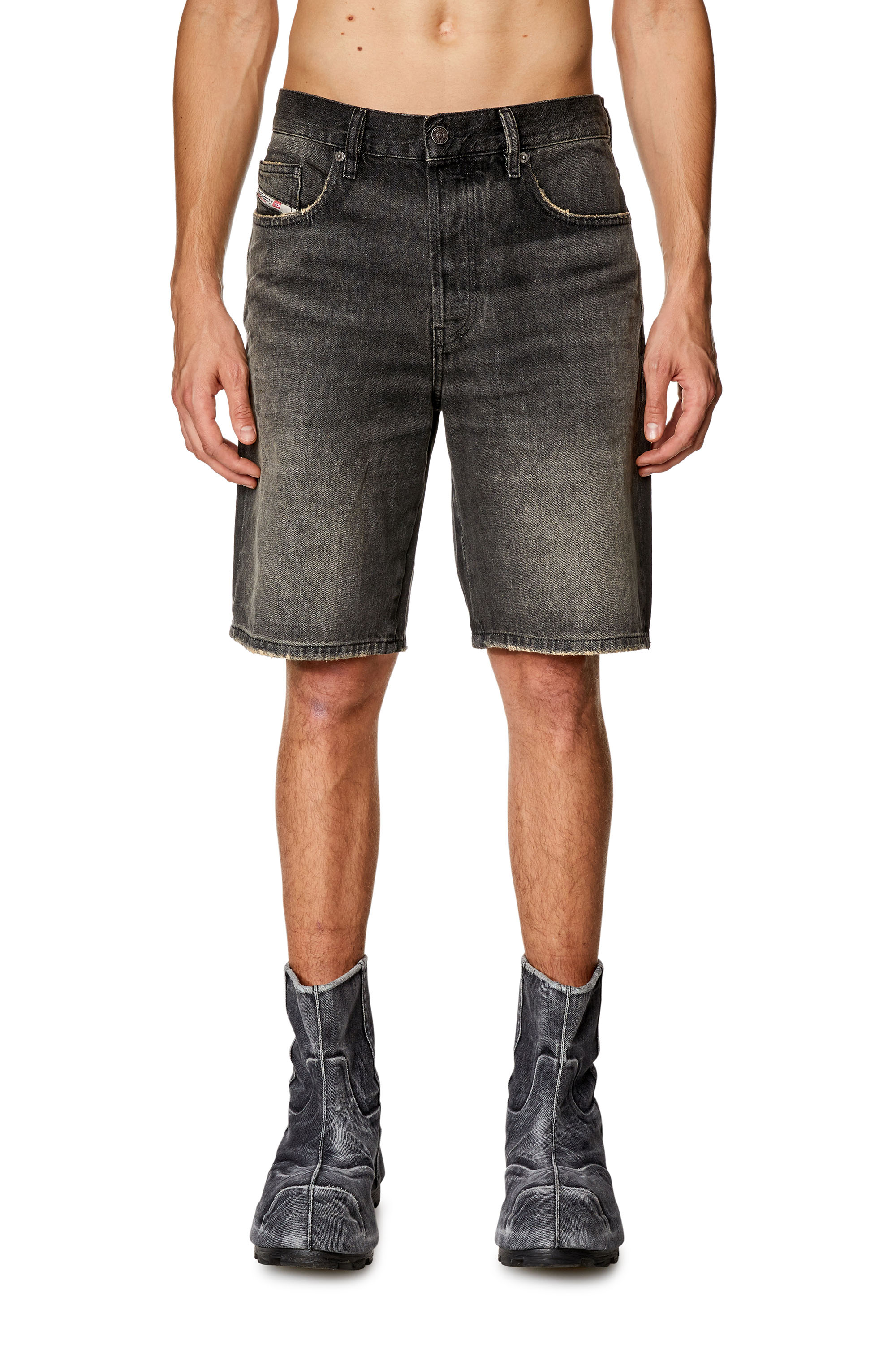Diesel - Pantalones cortos en denim - Shorts - Hombre - Negro