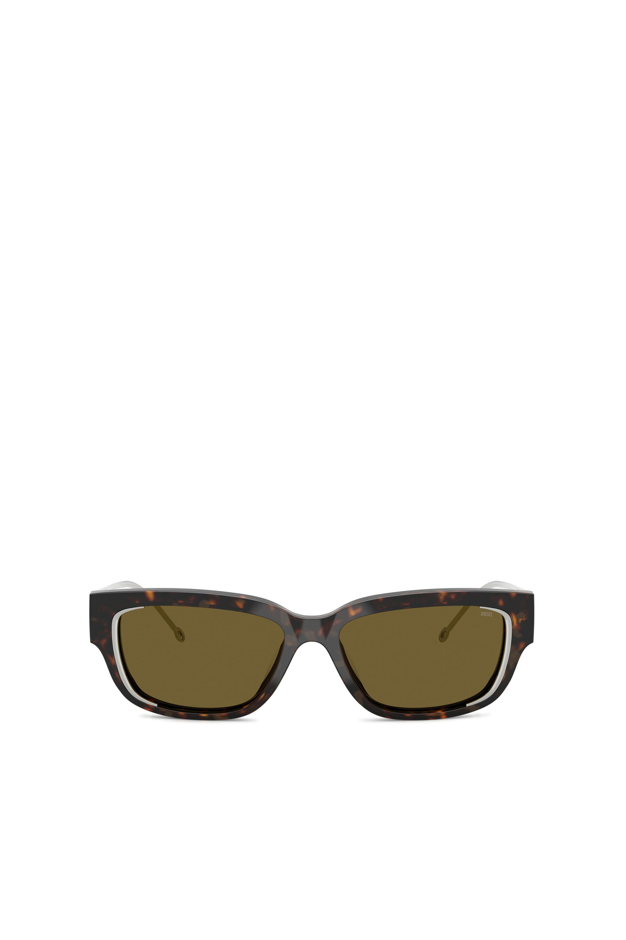 Diesel - Rectangle sunglasses - Sunglasses - Unisex - Brown