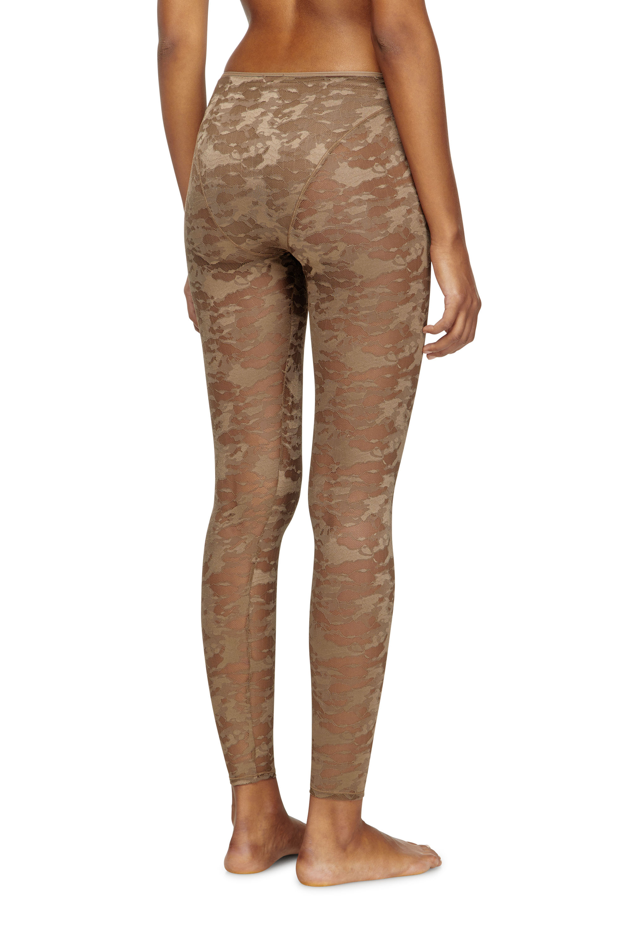 Diesel - CLAIRE-UTLT, Woman's Camo lace leggings in Brown - 3