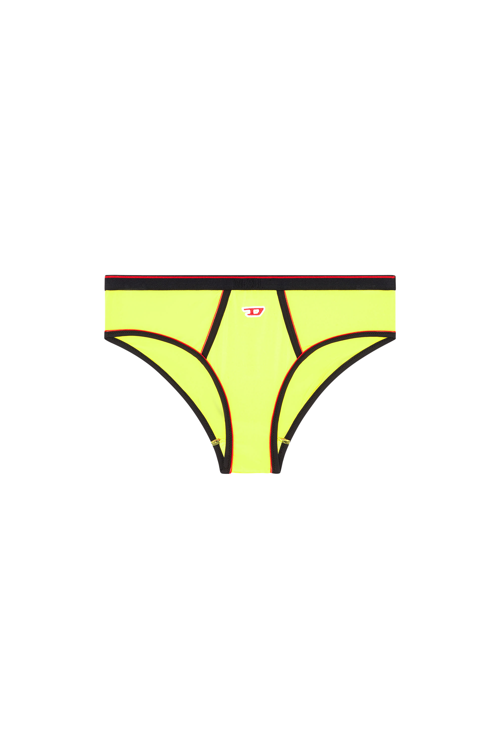 Diesel - Briefs with contrast piping - Panties - Woman - Yellow