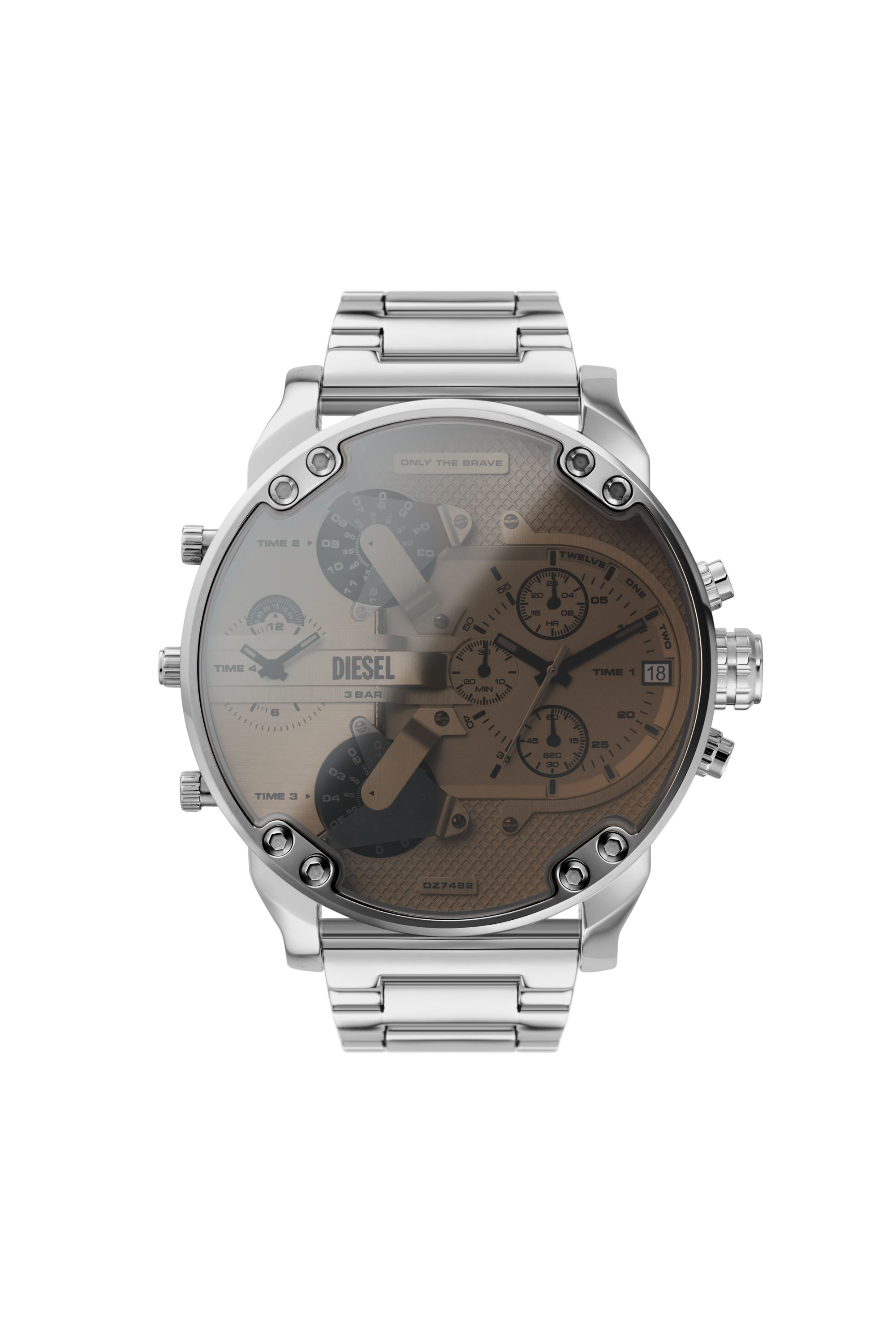 Diesel - Mr. Daddy 2.0 chronograph stainless steel watch - Timeframes - Man - Silver