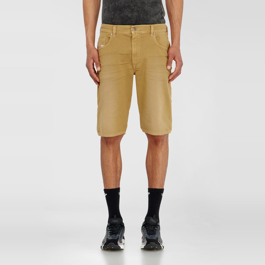 Diesel - Slim shorts in coloured denim - Denim short pants - Man - Beige