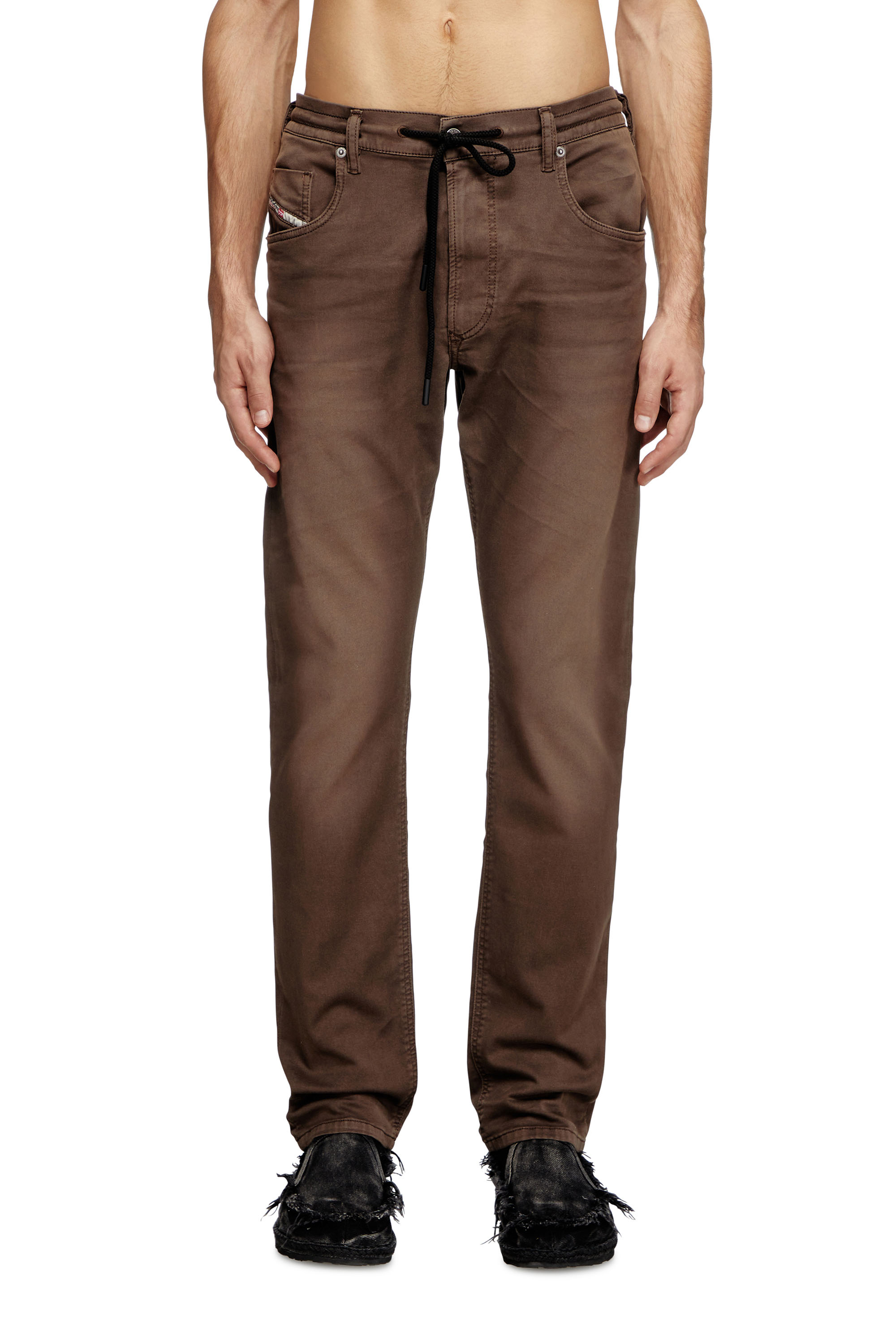 Diesel Herren Braun Regular Regular Waist 2032 D-Krooley Joggjeans, Farbig, Reißverschluss Größe 36