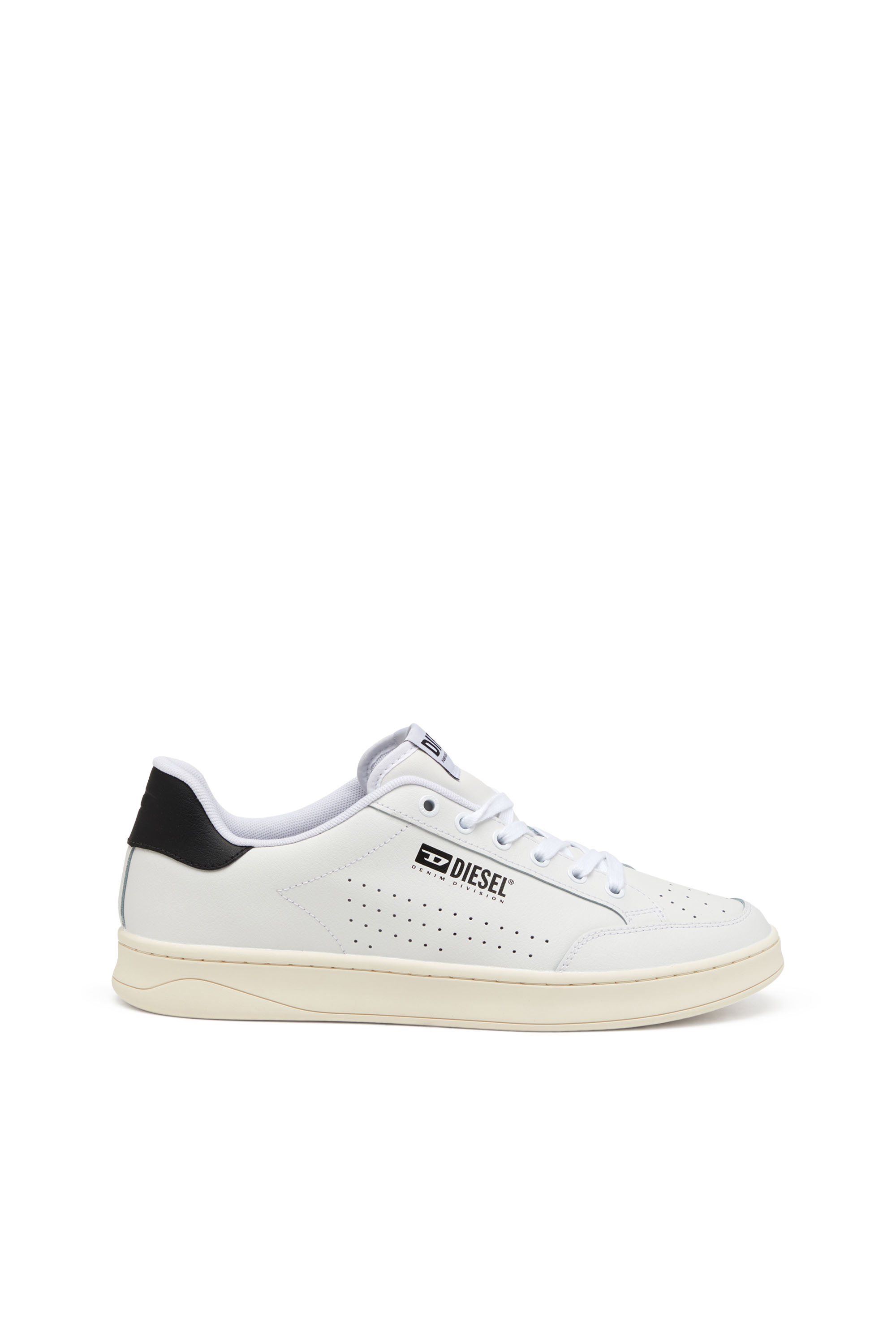 Shop Diesel S-athene-sneaker Rétro In Pelle Traforata In Tobedefined