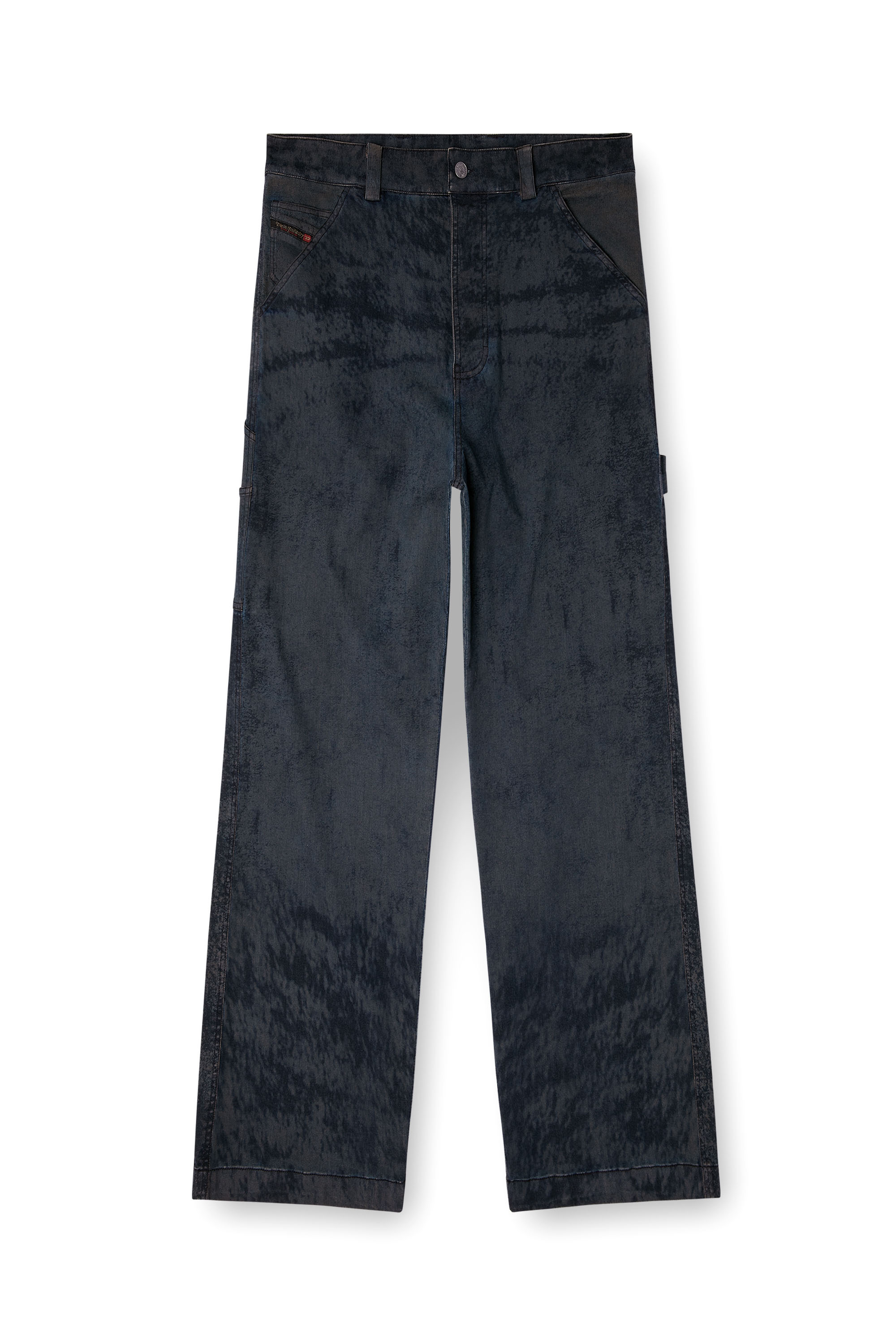 Diesel - P-LIVERY-B, Man's Utility pants in cotton blend in Black - 3