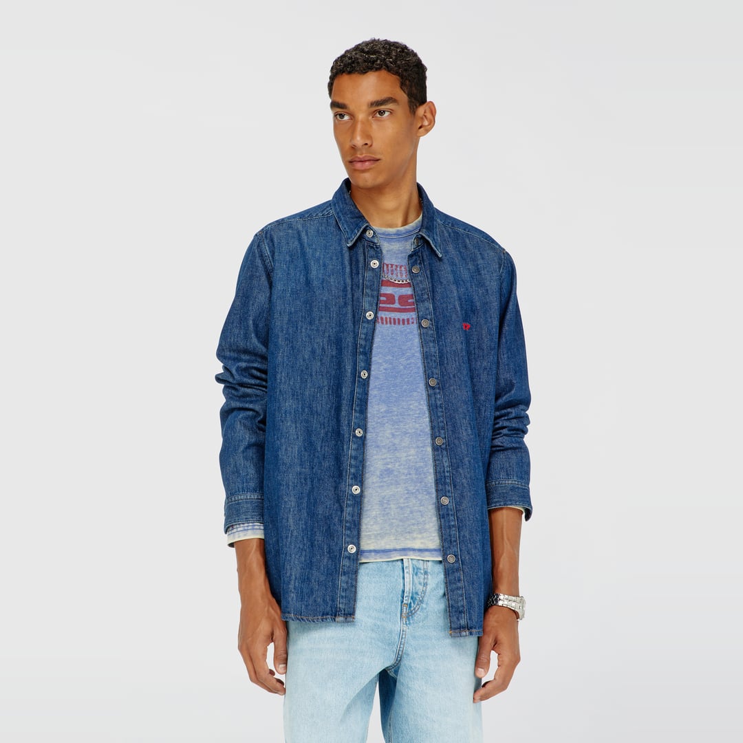 Diesel - Shirt in denim - Denim Shirts - Man - Blue