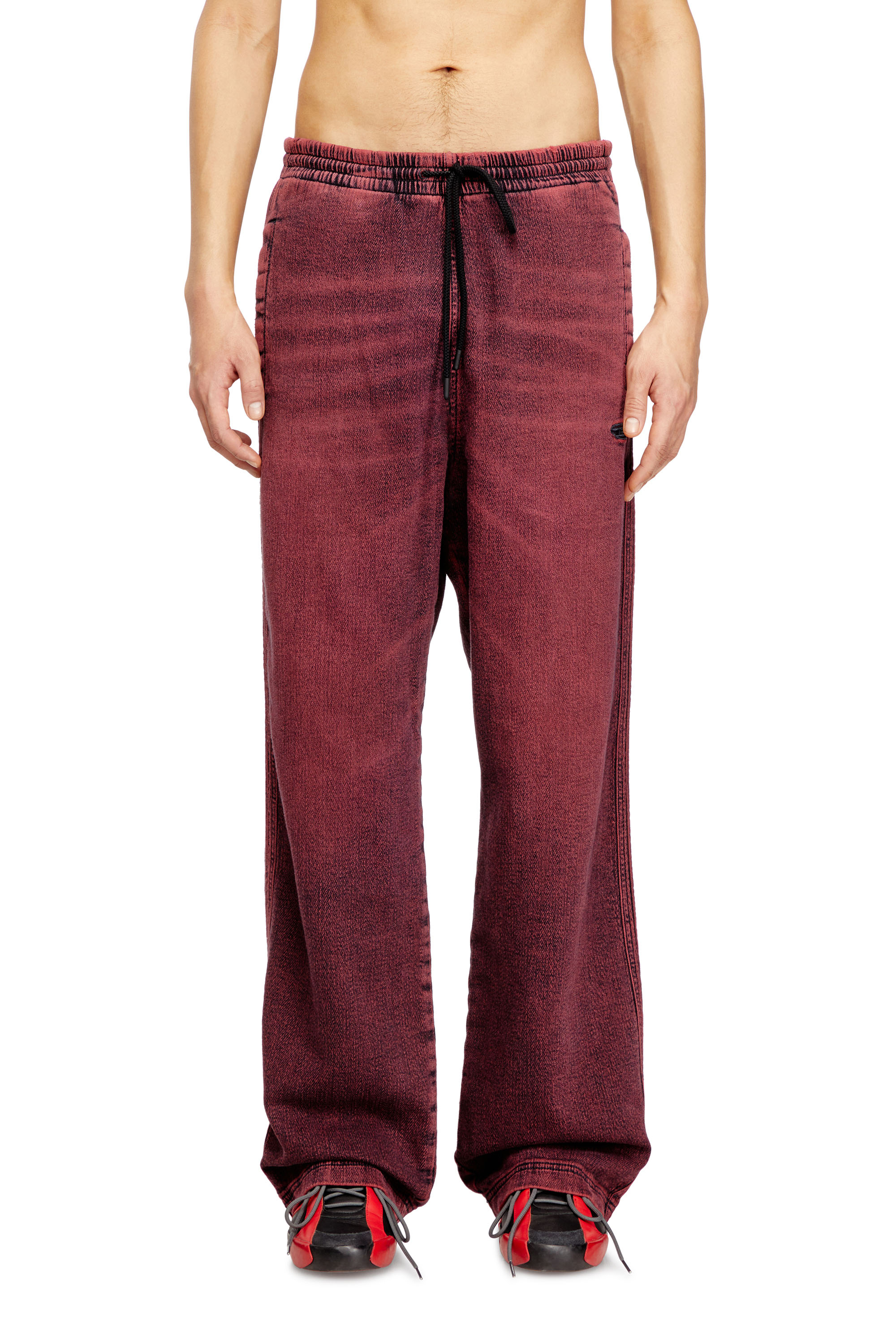 Diesel Men's Red - Relaxed Regular Waist D-Martyans Track Denim - Jeans - Man Medium