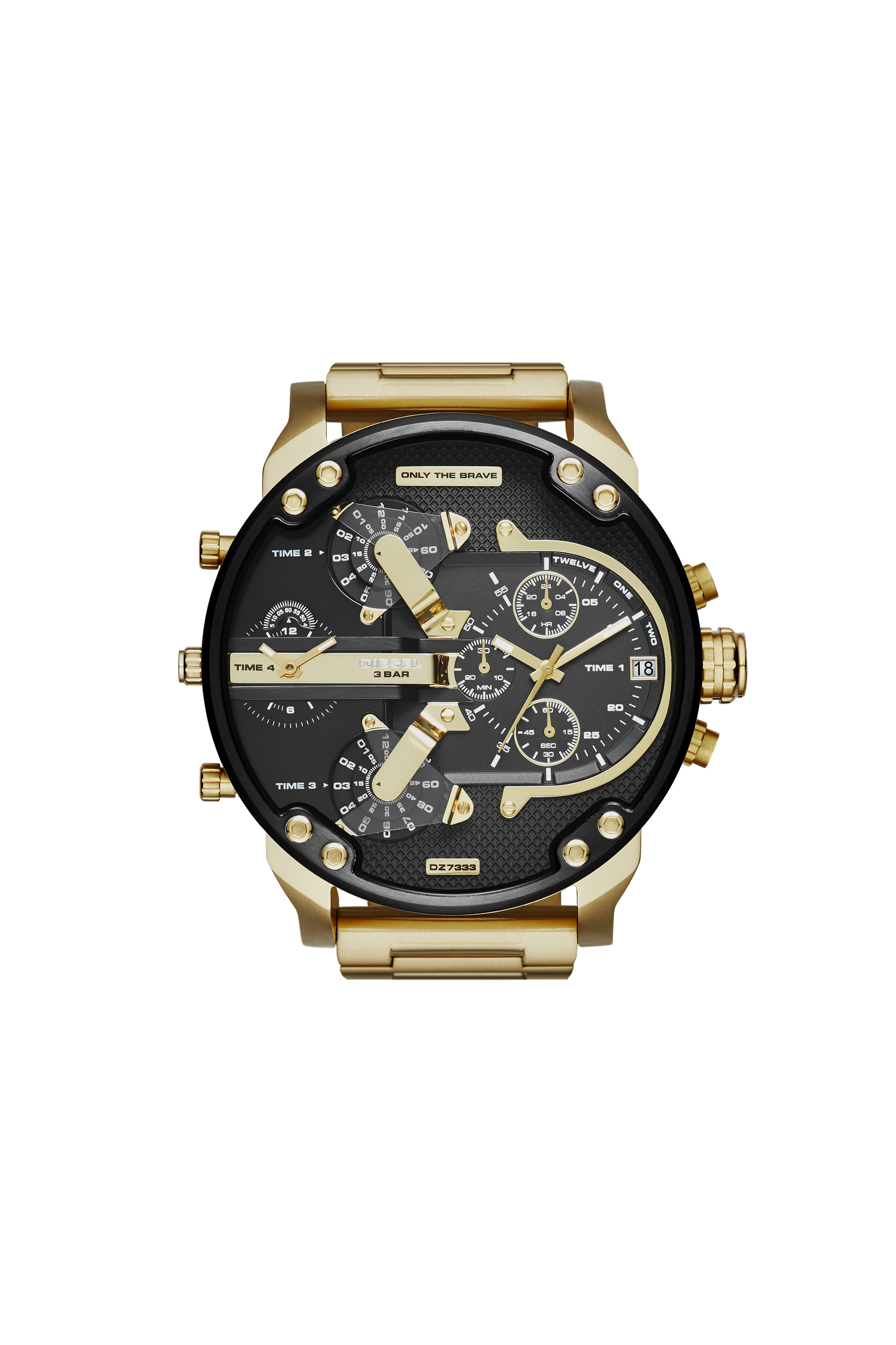 Shop Diesel Mr. Daddy 2.0 Watch With Multi-layer Watch In Oro