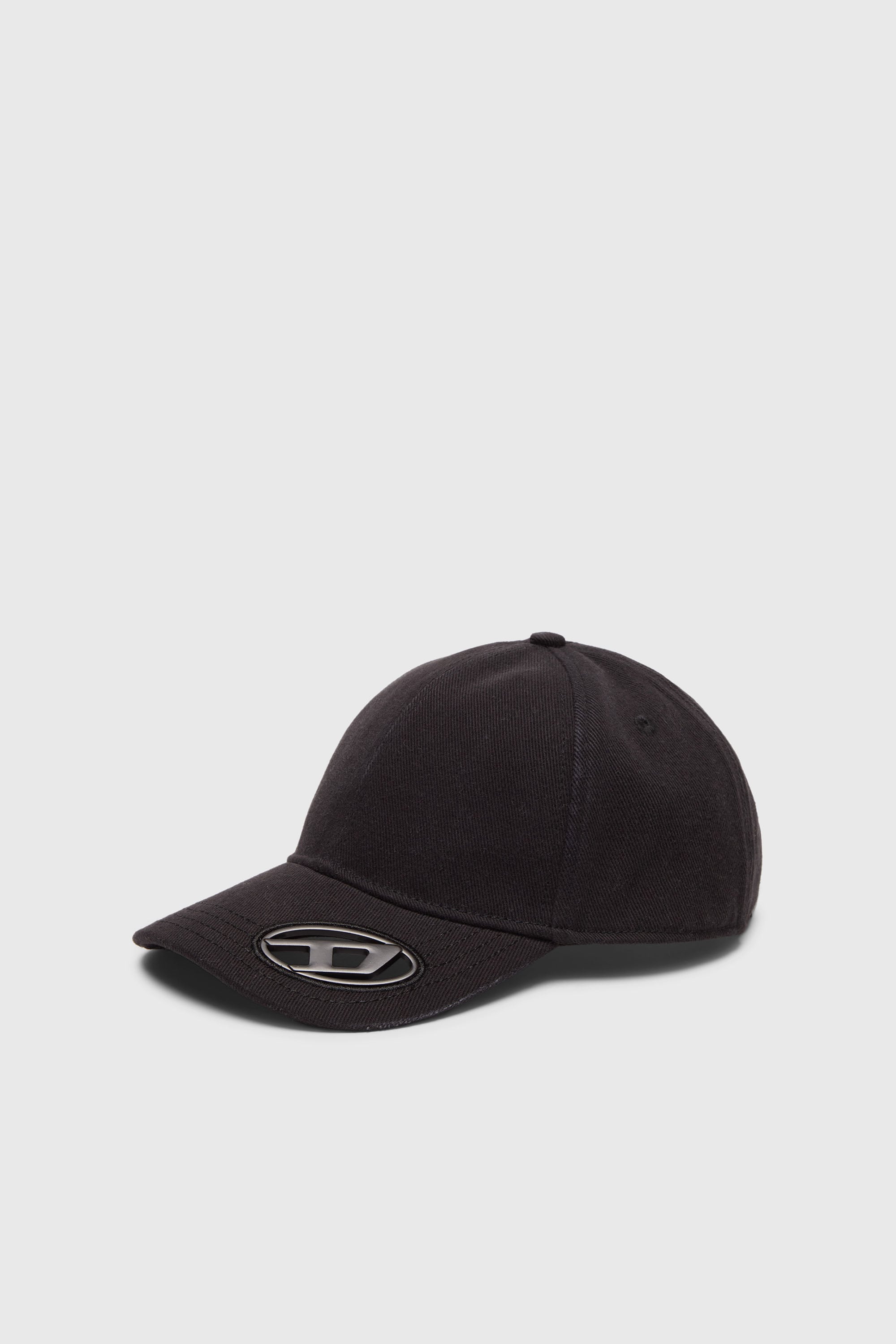 Diesel Nero Uomo - Cappello Da Baseball Con Placca Oval D - Cappelli Taglia 02