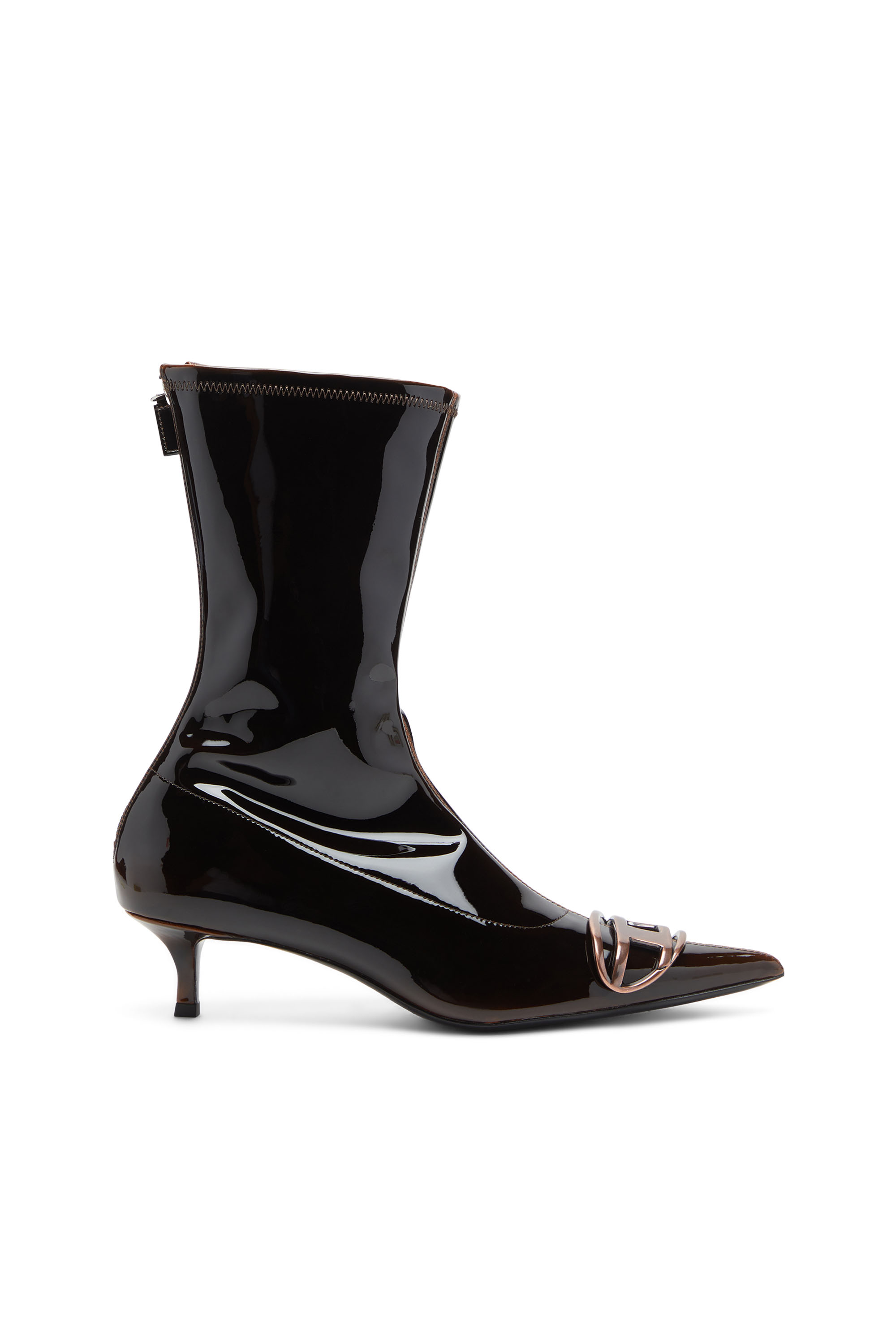 Diesel D-venus-ankle Boots In Liquid Pu In Multi