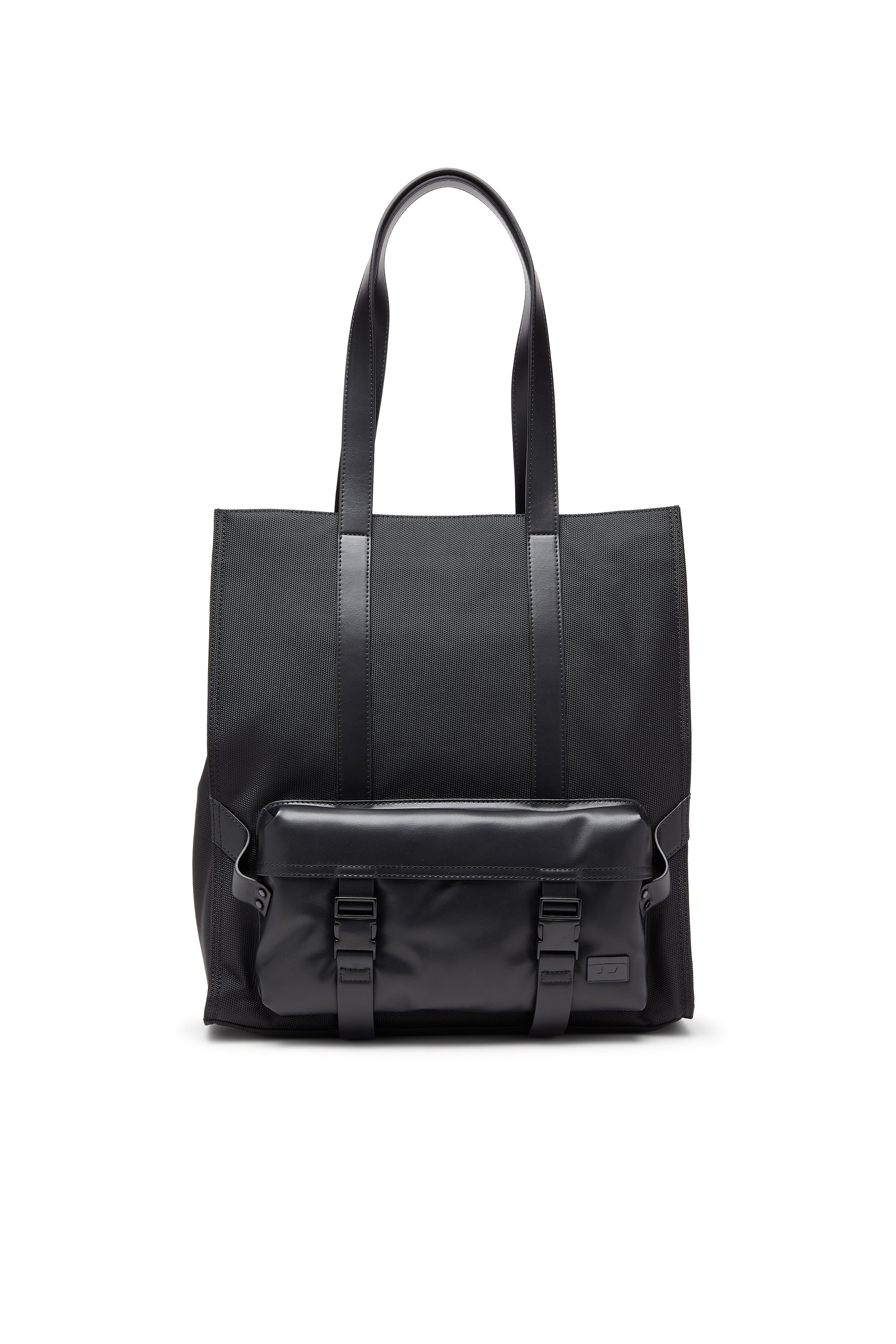 Diesel - Multi-Pkts - Shopping bag with flap pocket and zip - Shopping Bags - Unisex - Black