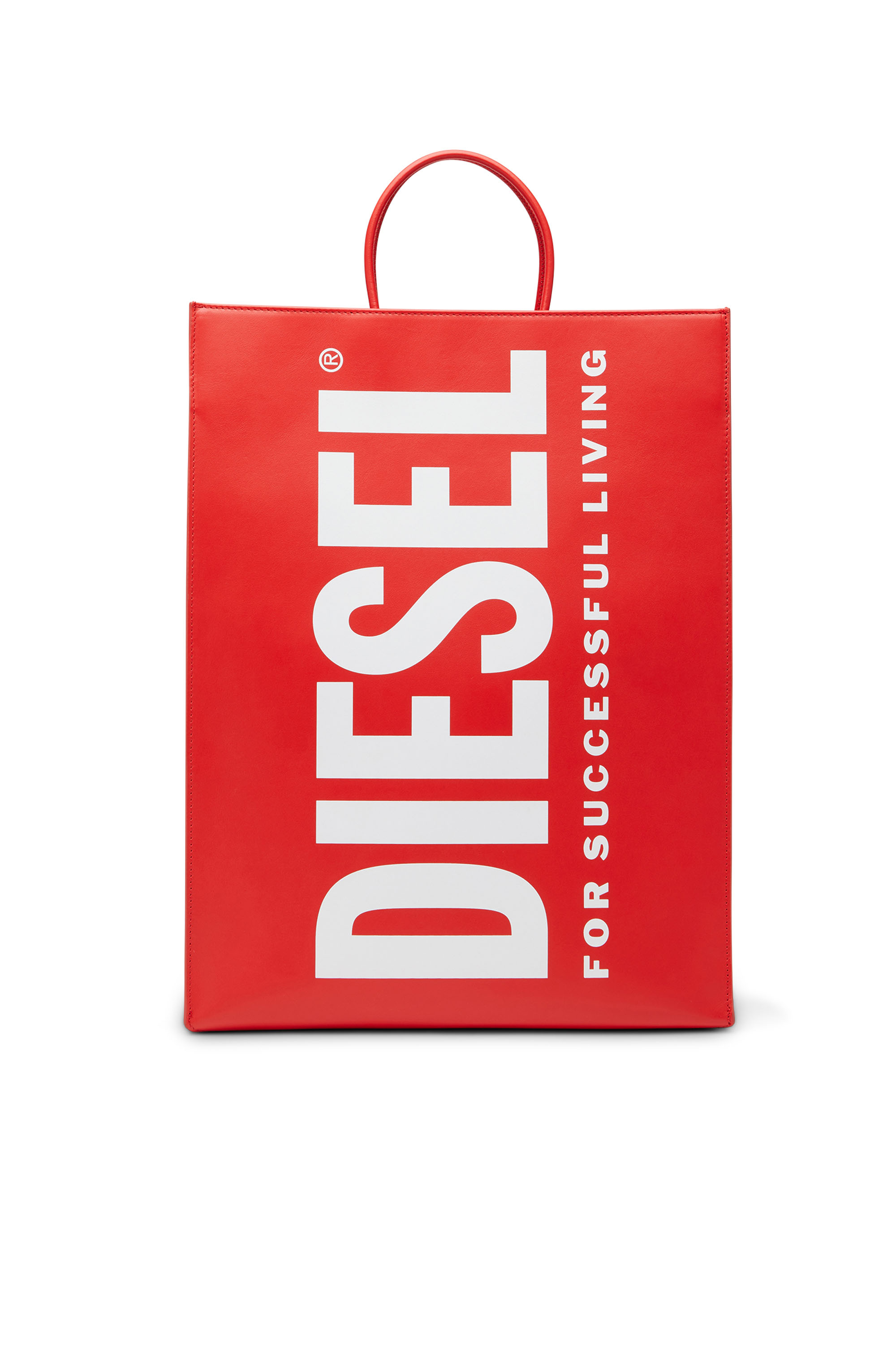 Diesel - Grande borsa shopping in pelle opaca - Shoppers - Unisex - Rosso
