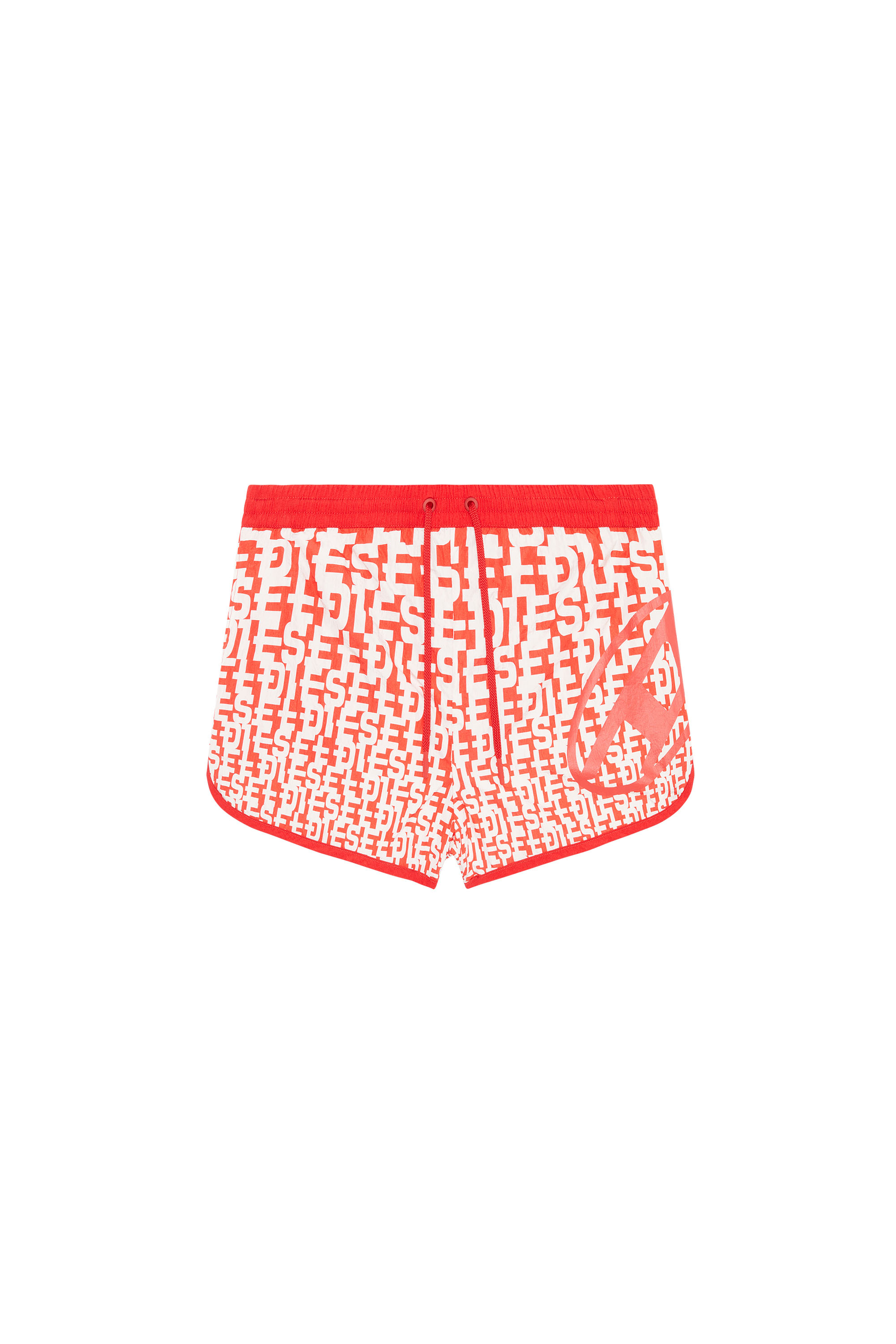 Diesel - Pantaloncini da bagno con stampa monogram a effetto di rimpicciolimento - Boxer da bagno - Uomo - Multicolor