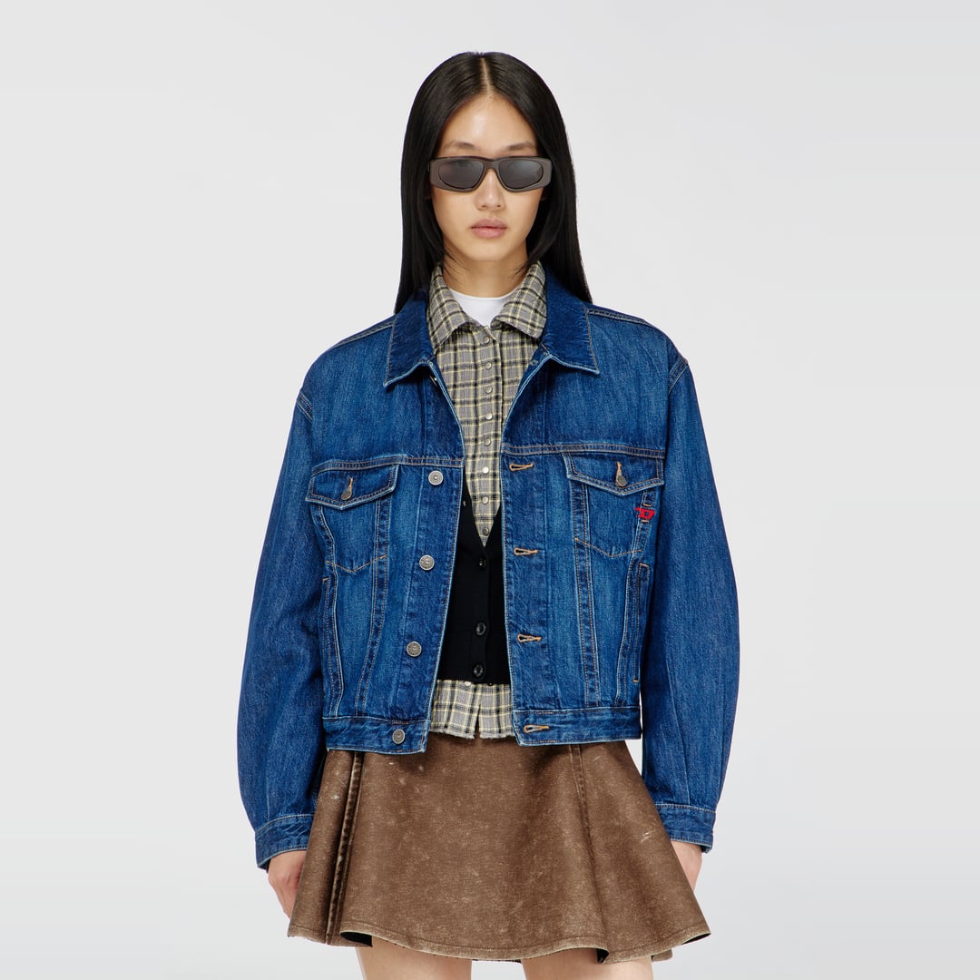 Diesel - Trucker jacket in denim - Denim Jackets - Man - Blue