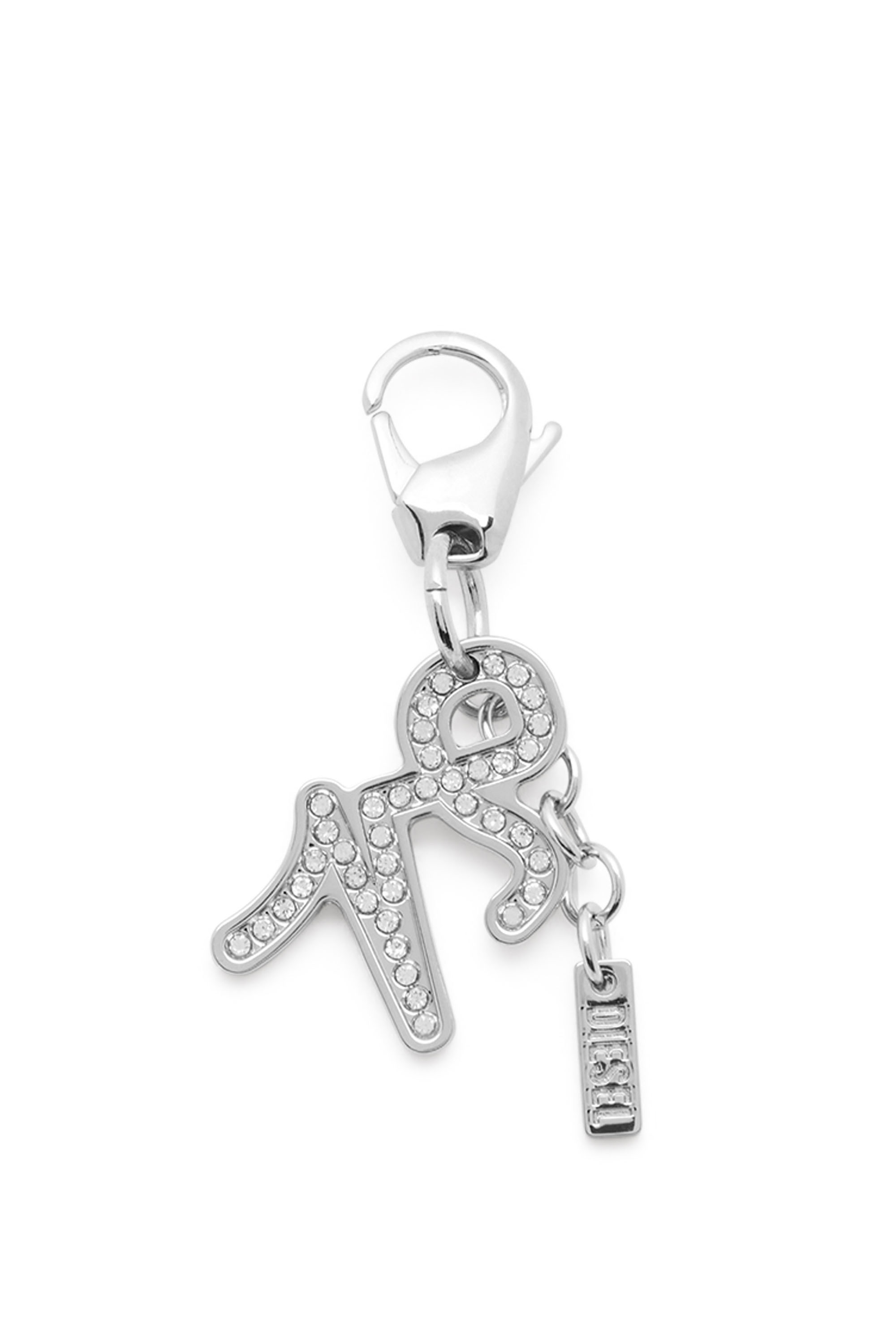 Diesel Unisex Zilver - Metal Capricorn Charm With Rhinestones - Charms And Keyrings Uni