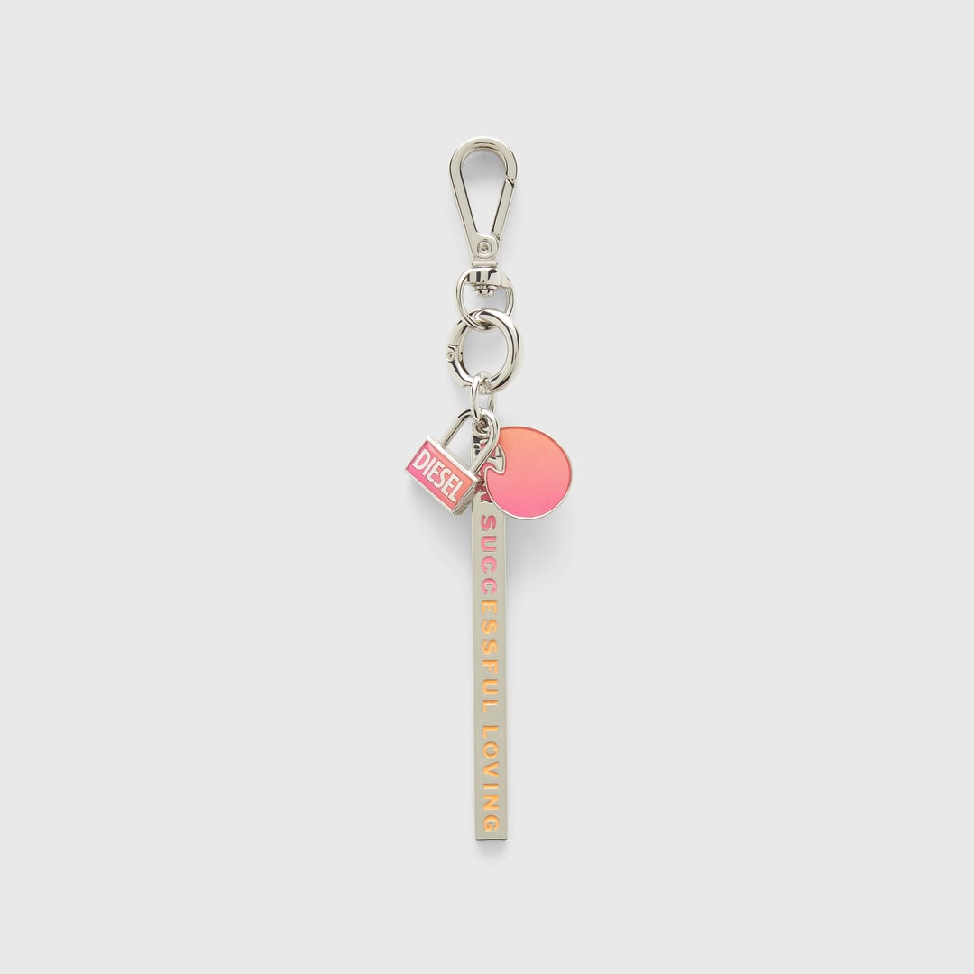 Diesel - Degradé metal keyring - Charms and Keyrings - Unisex - Silver