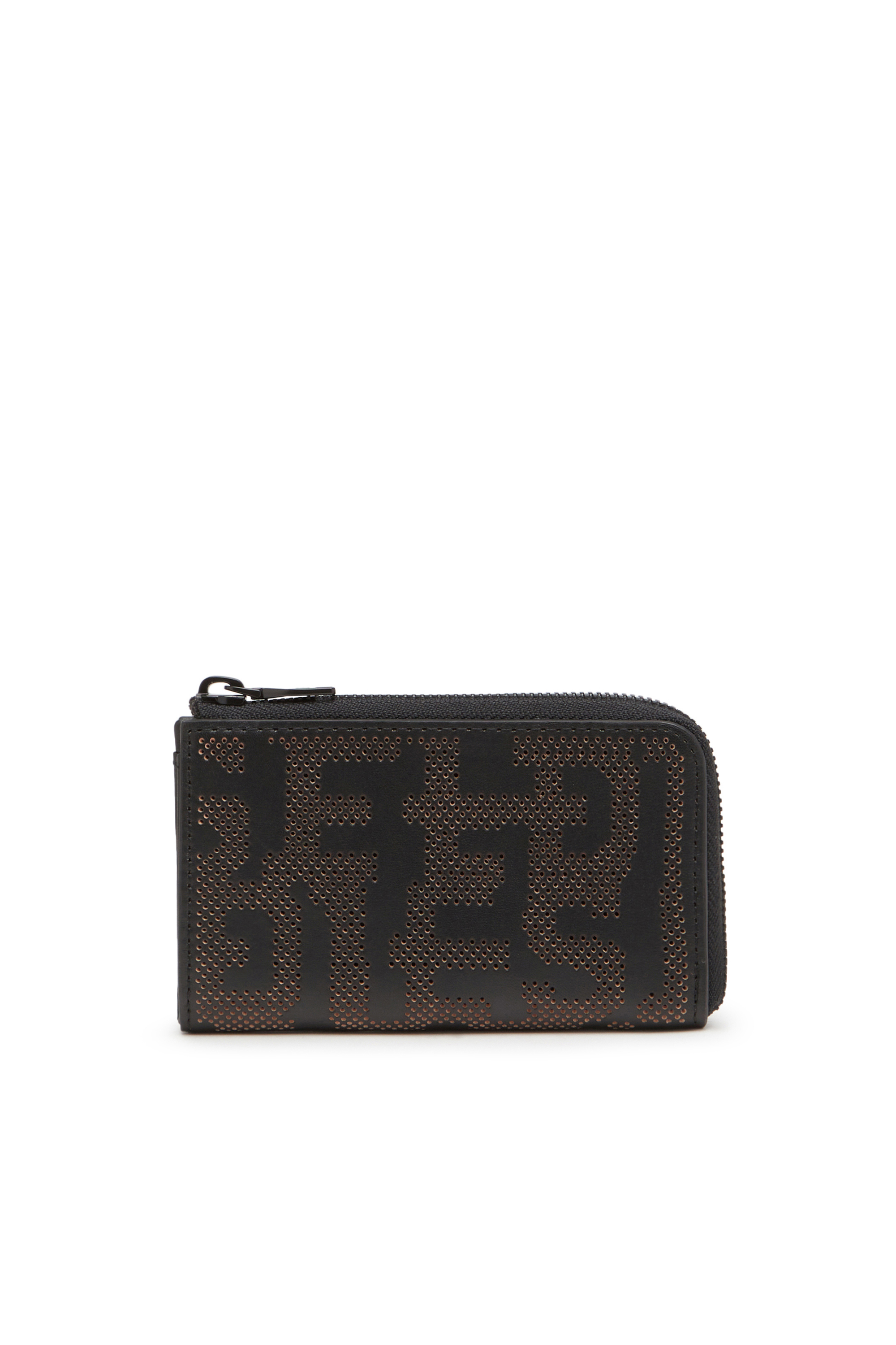 Diesel - Key holder in perforated leather - Small Wallets - Unisex - Black