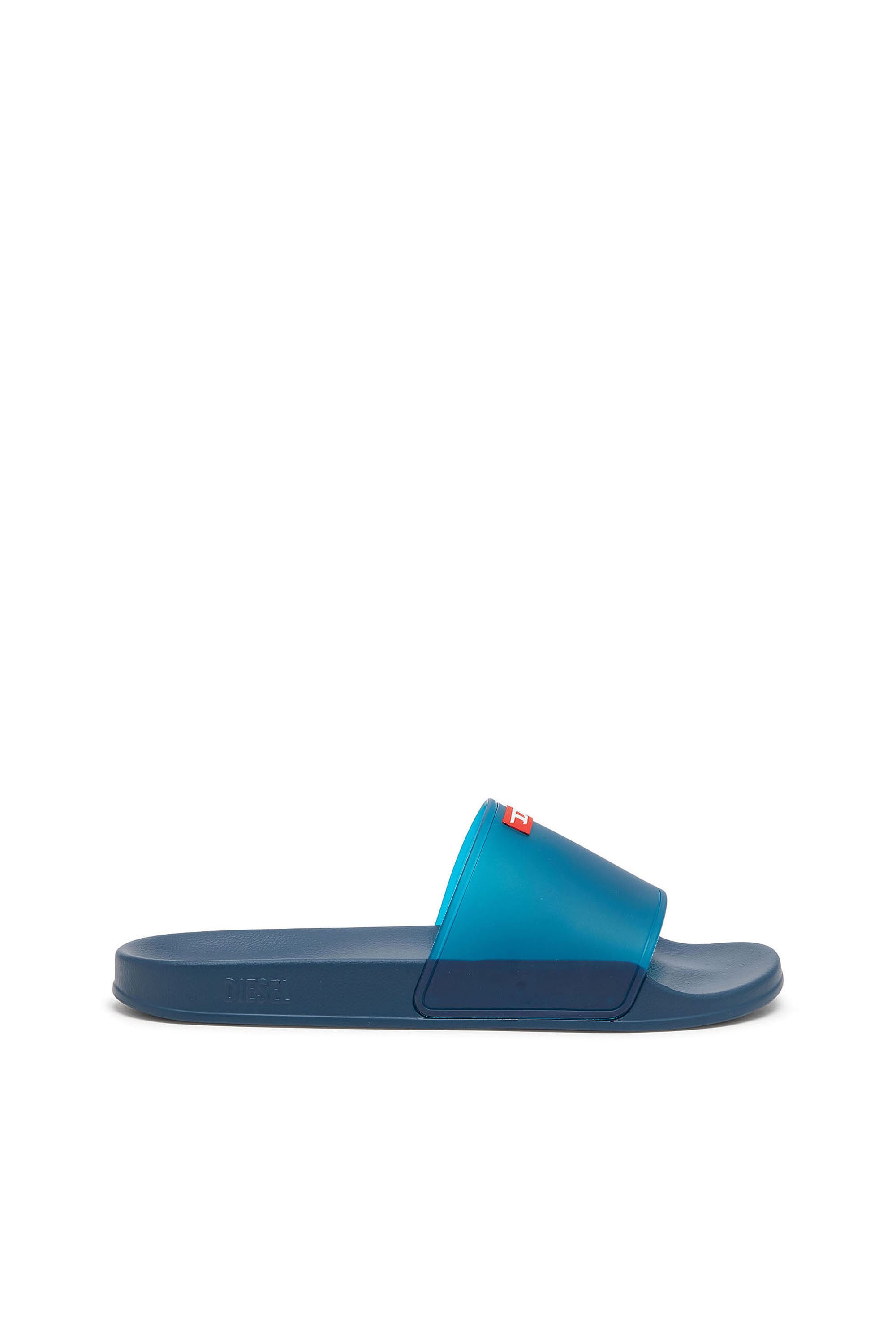 Diesel - Sa-Swim - Rubber slides with transparent upper - Slides - Man - Blue