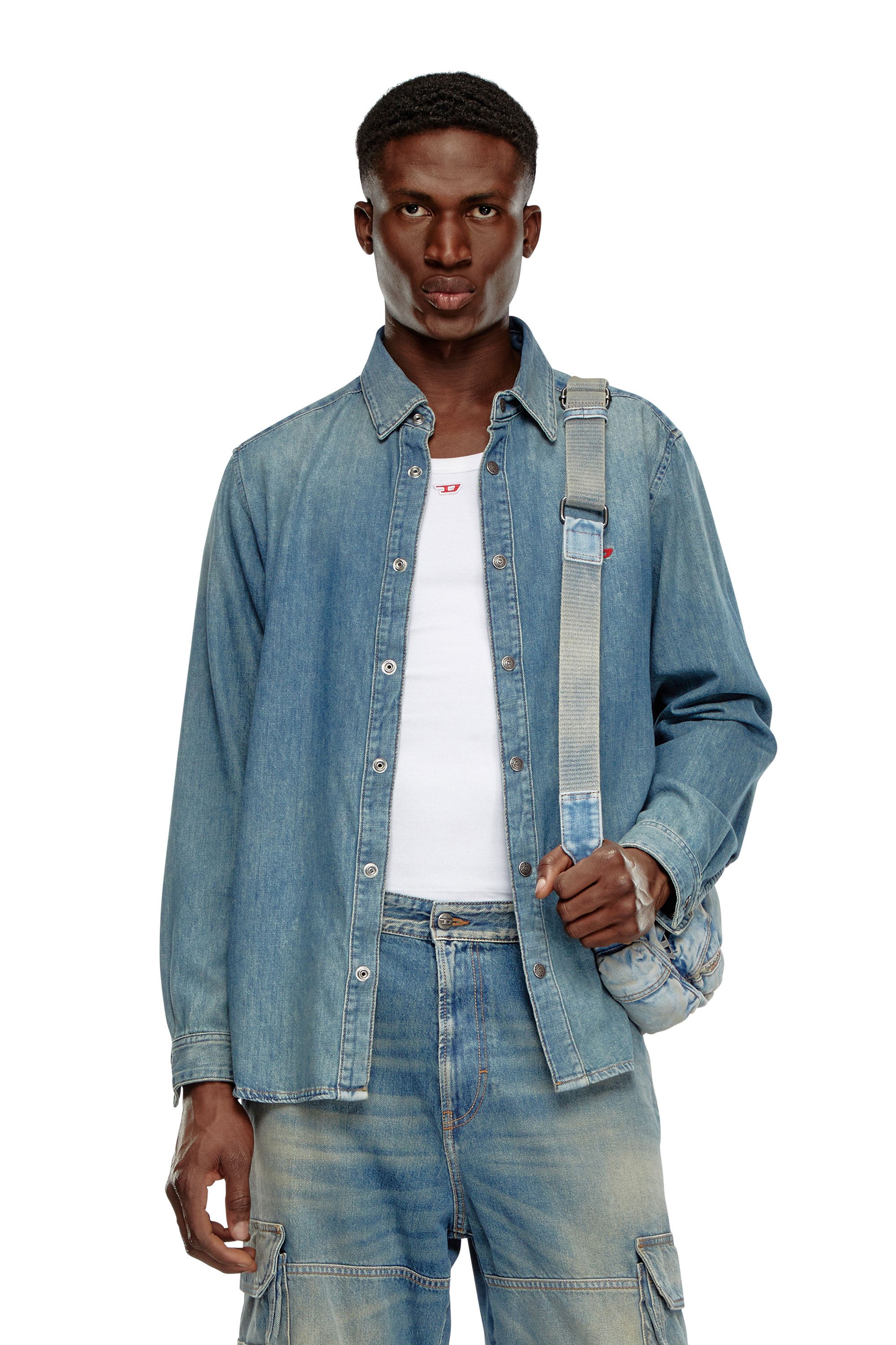 Diesel - Shirt in denim - Denim Shirts - Man - Blue