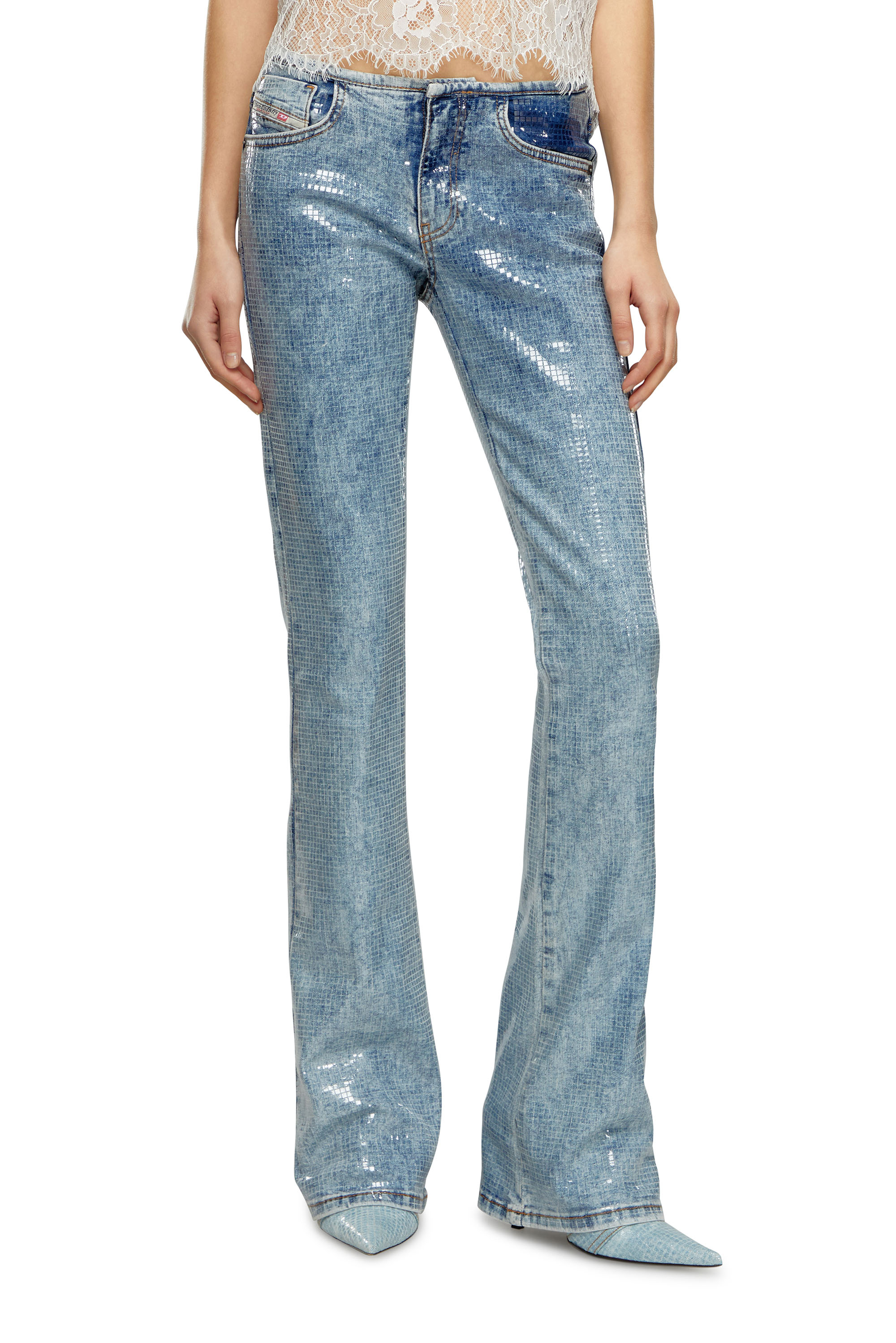 Diesel - Bootcut and Flare Jeans - D-Shark - Jeans - Woman - Blue