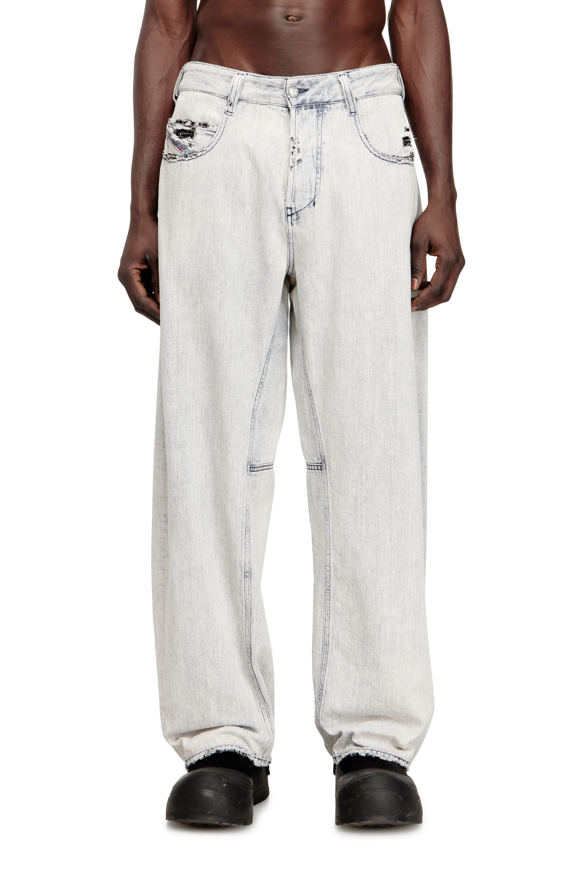 Diesel Unisex Blue - Relaxed Jeans Regular Waist 1997 D-Enim-M - Jeans Size 33