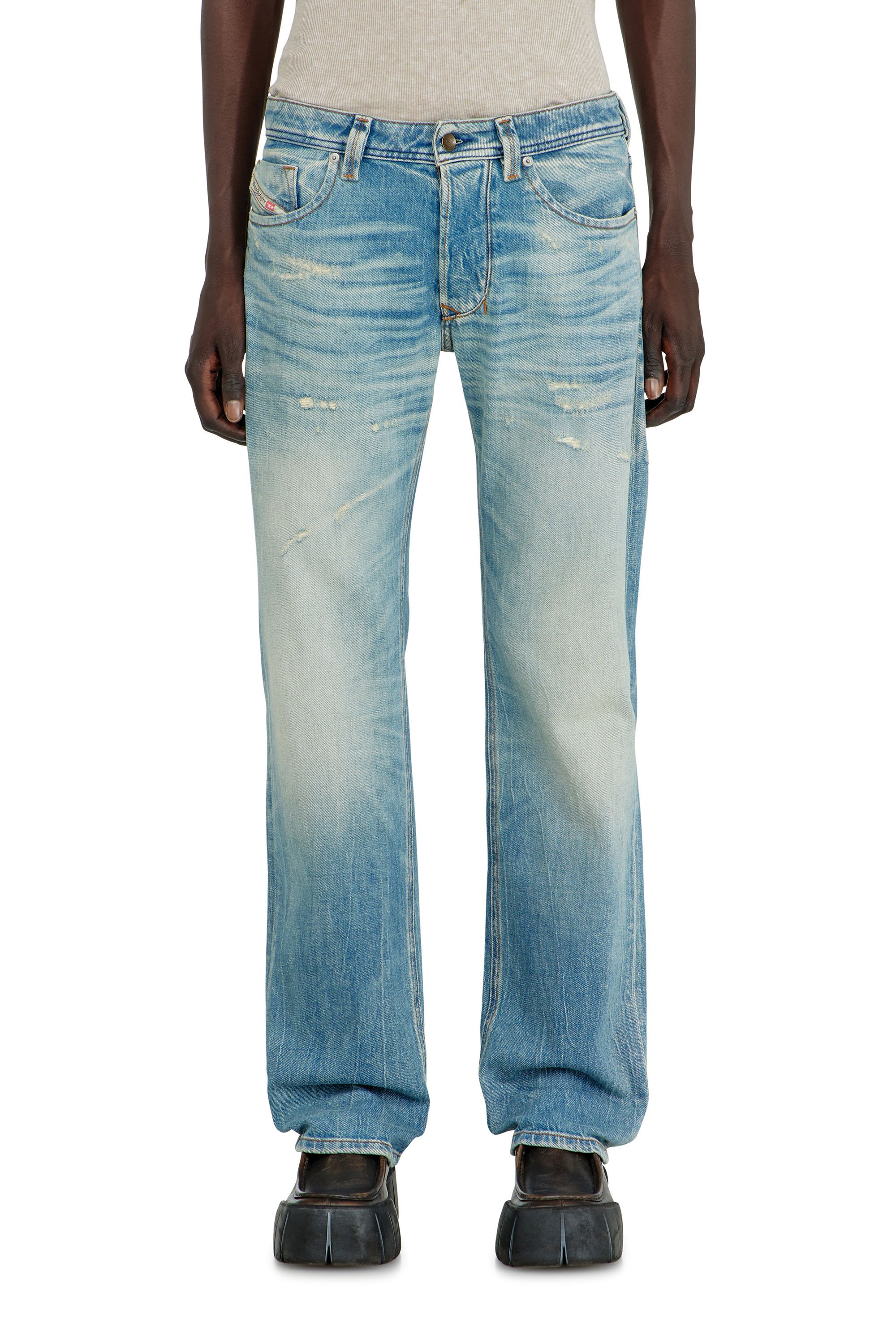Diesel Blu Uomo - Jeans Regular Vita Bassa 1985 Larkee - Jeans Taglia 29