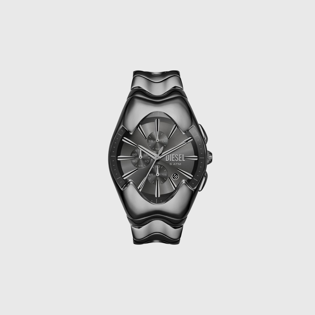 Diesel - Diesel Mercurial Chronograph Gray Stainless Steel Watch - Timeframes - Man - Grey