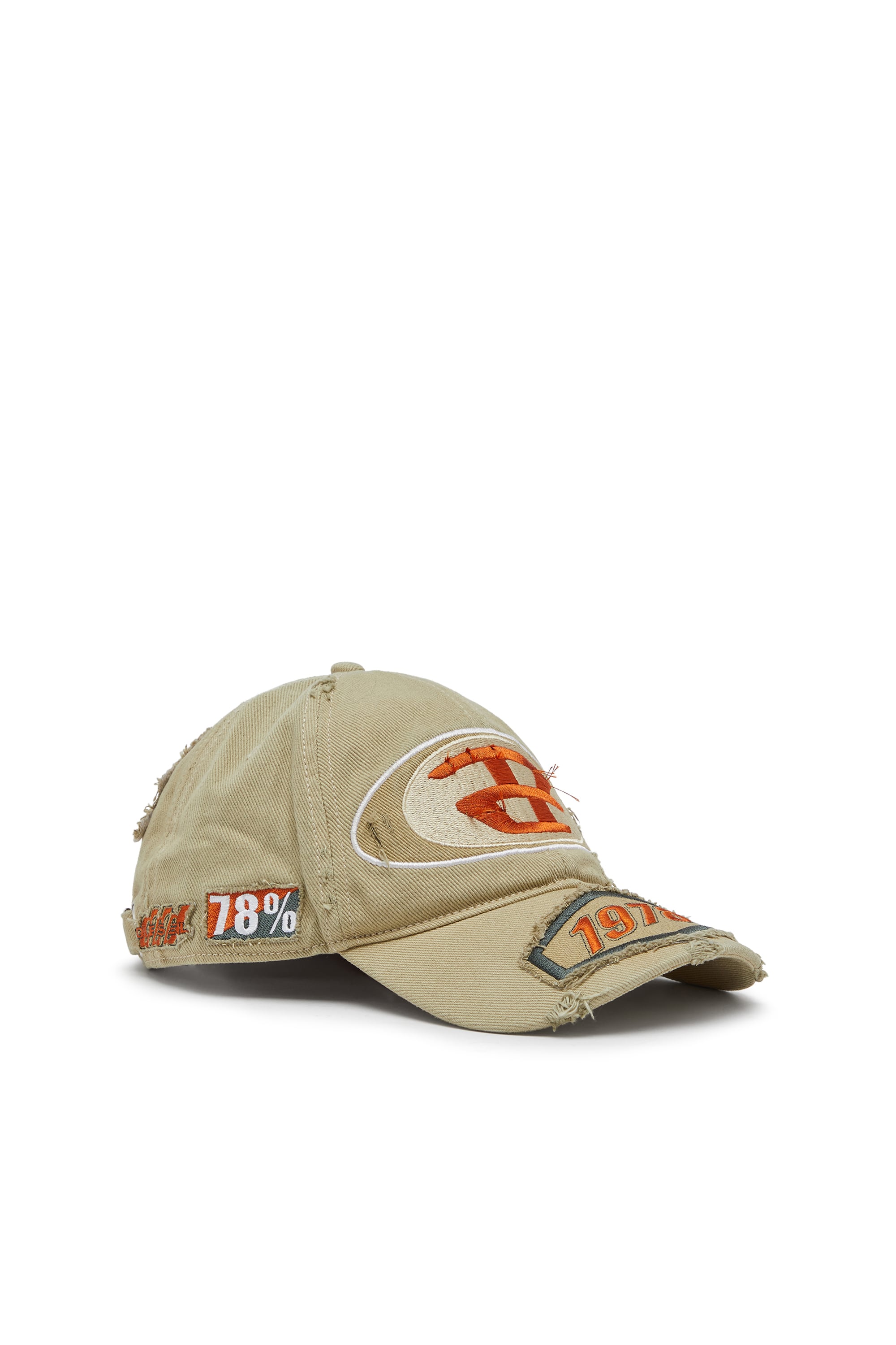Diesel - Baseball cap with embroidered patches - Caps - Man - Brown