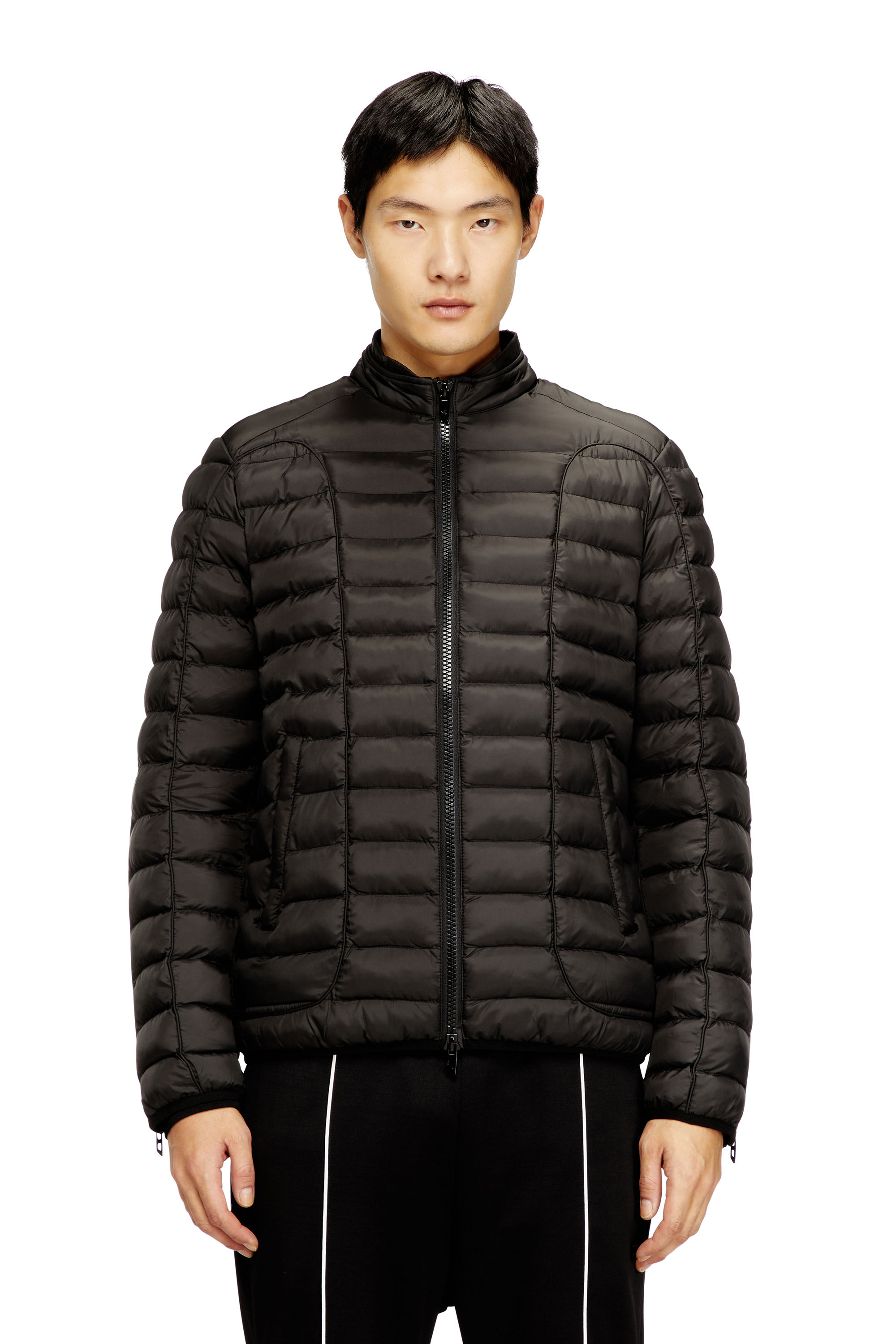 Diesel Mannelijk Zwart - Puffer Jacket In Light Nylon - Winter Jackets - Man - Maat 54