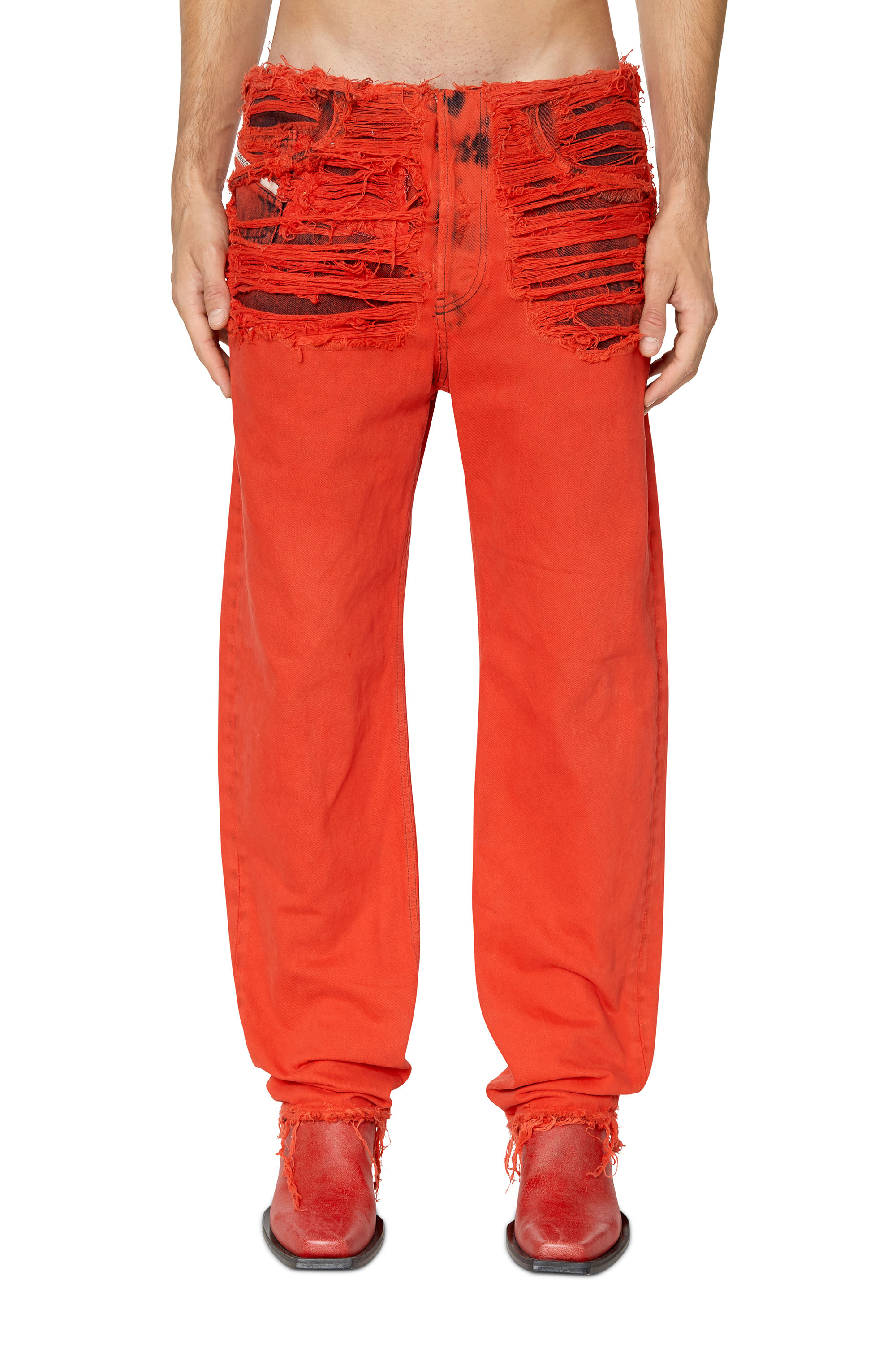 Diesel - Straight Jeans - 2010 D-Macs - Jeans - Uomo - Rosso