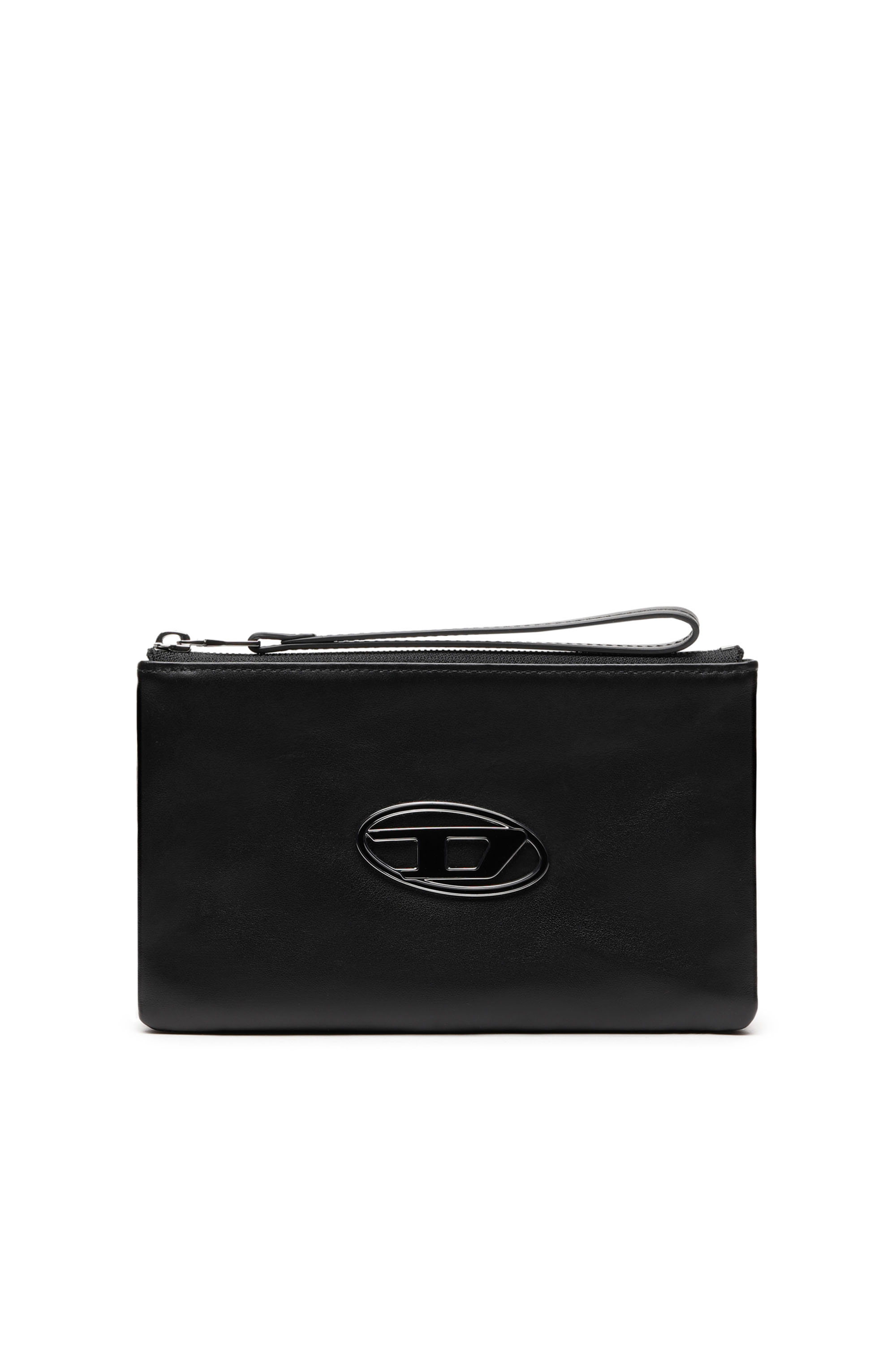 Diesel - Slim travel pouch in nappa leather - Bijoux and Gadgets - Man - Black