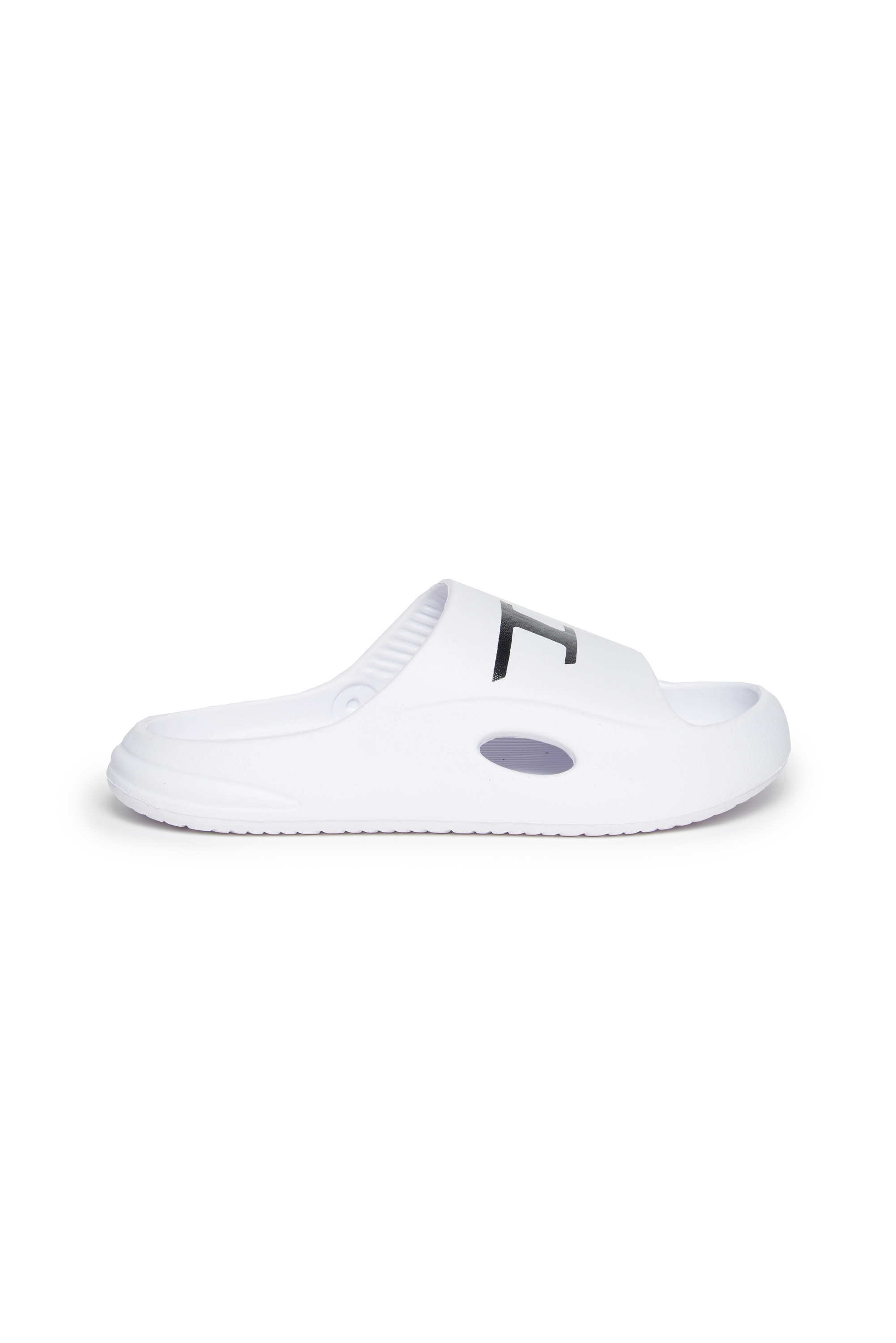 Diesel - Slide sandals with D logo print - Footwear - Unisex - White