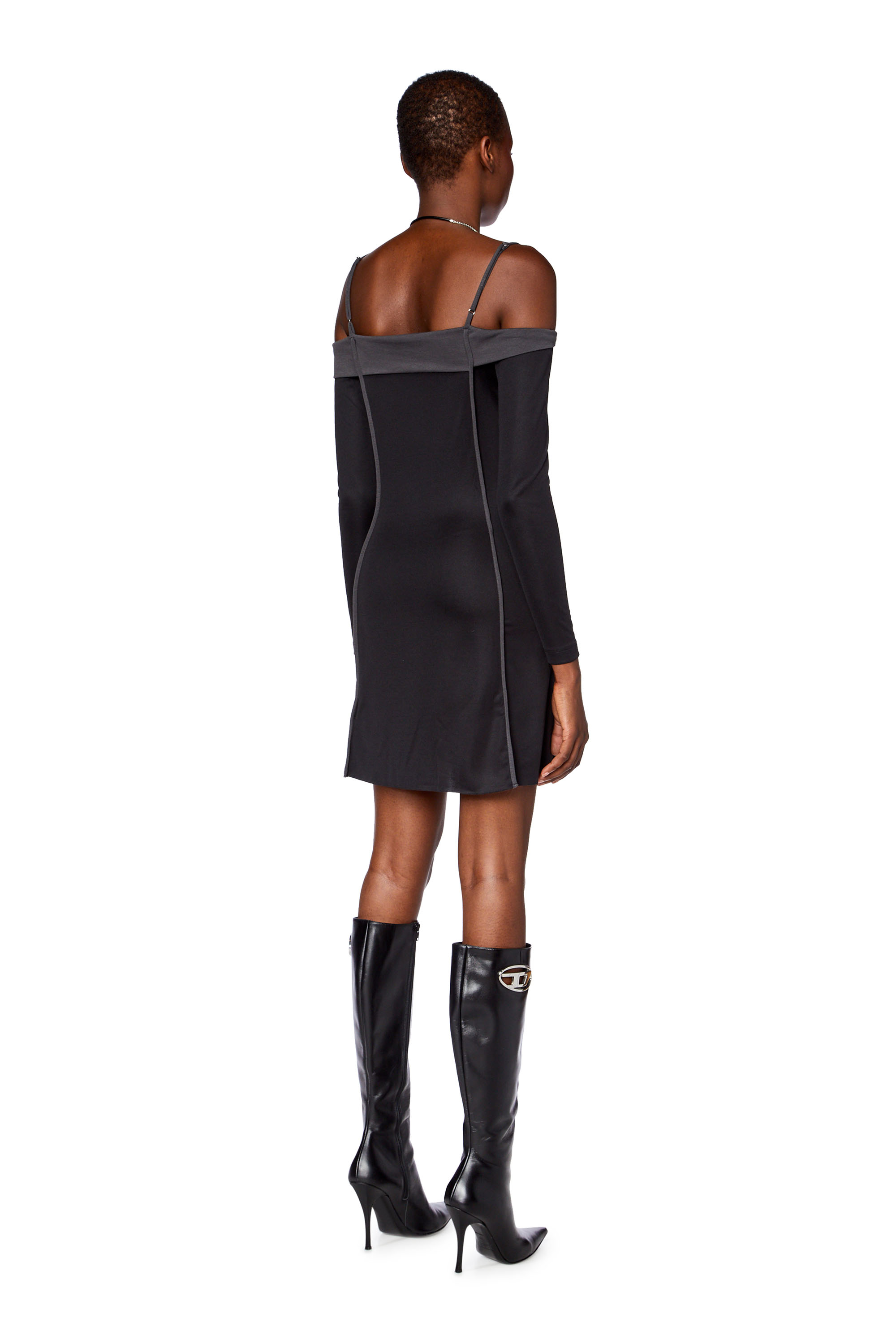 Diesel - Bandeau dress in stretch modal - Dresses - Woman - Black