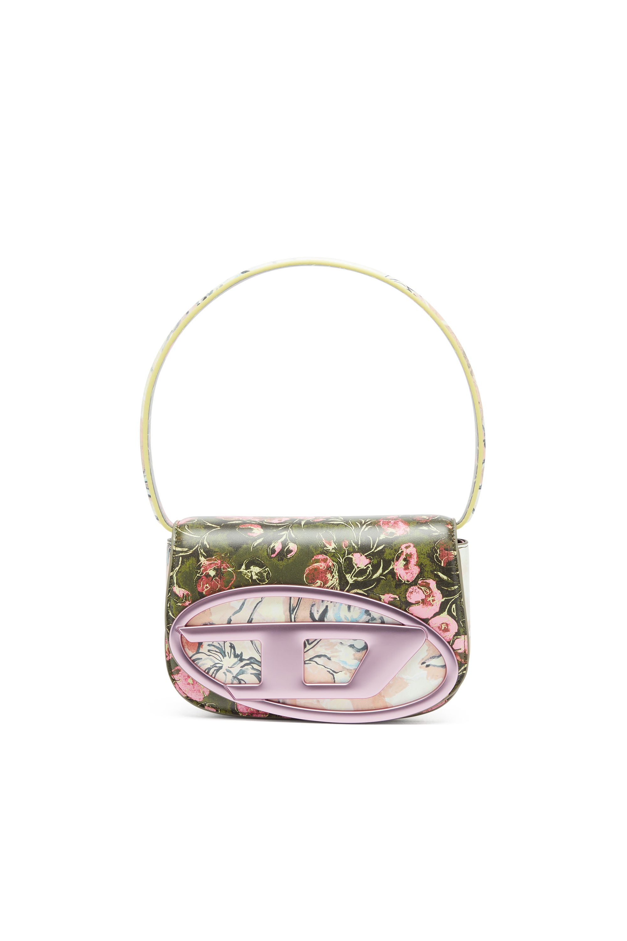 Diesel - 1DR-Iconic shoulder bag with floral print - Shoulder Bags - Woman - Multicolor