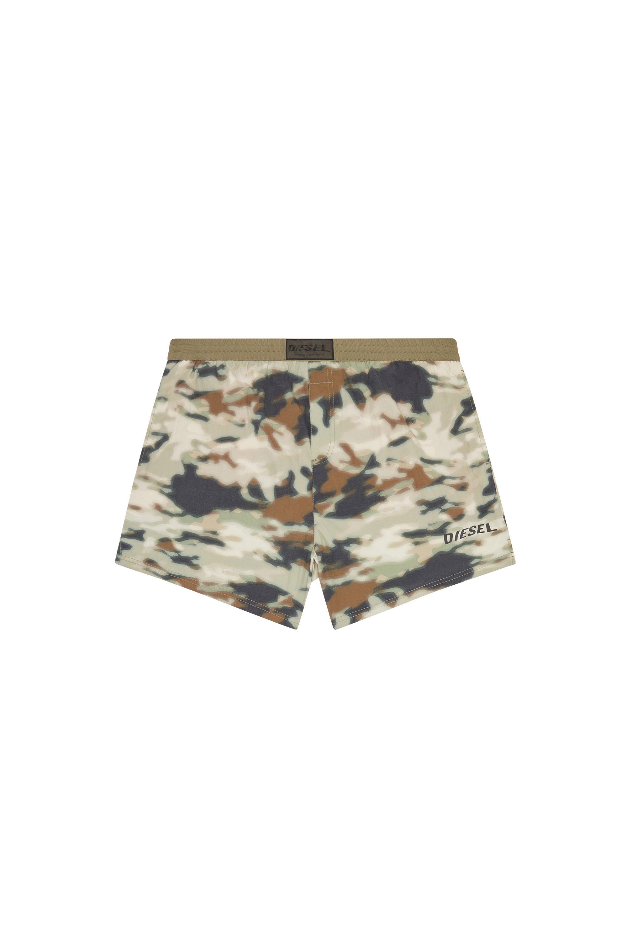 Diesel - Mid-length swim shorts with camo print - Swim shorts - Man - Multicolor
