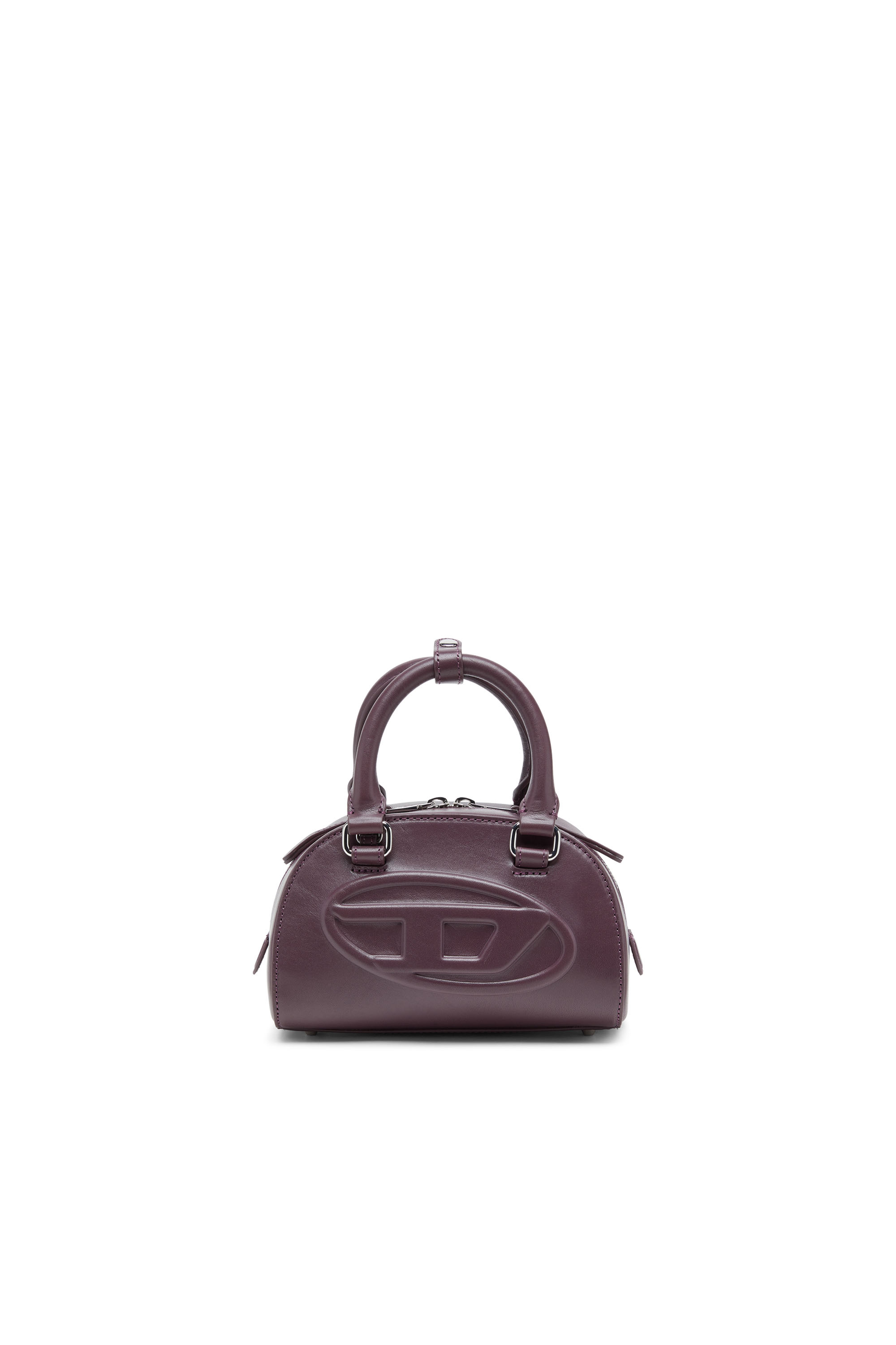 Diesel Mulher Vermelho - 1Dr Dome-Mini Bowling Bag In Leather - Crossbody Bags - Woman Uni