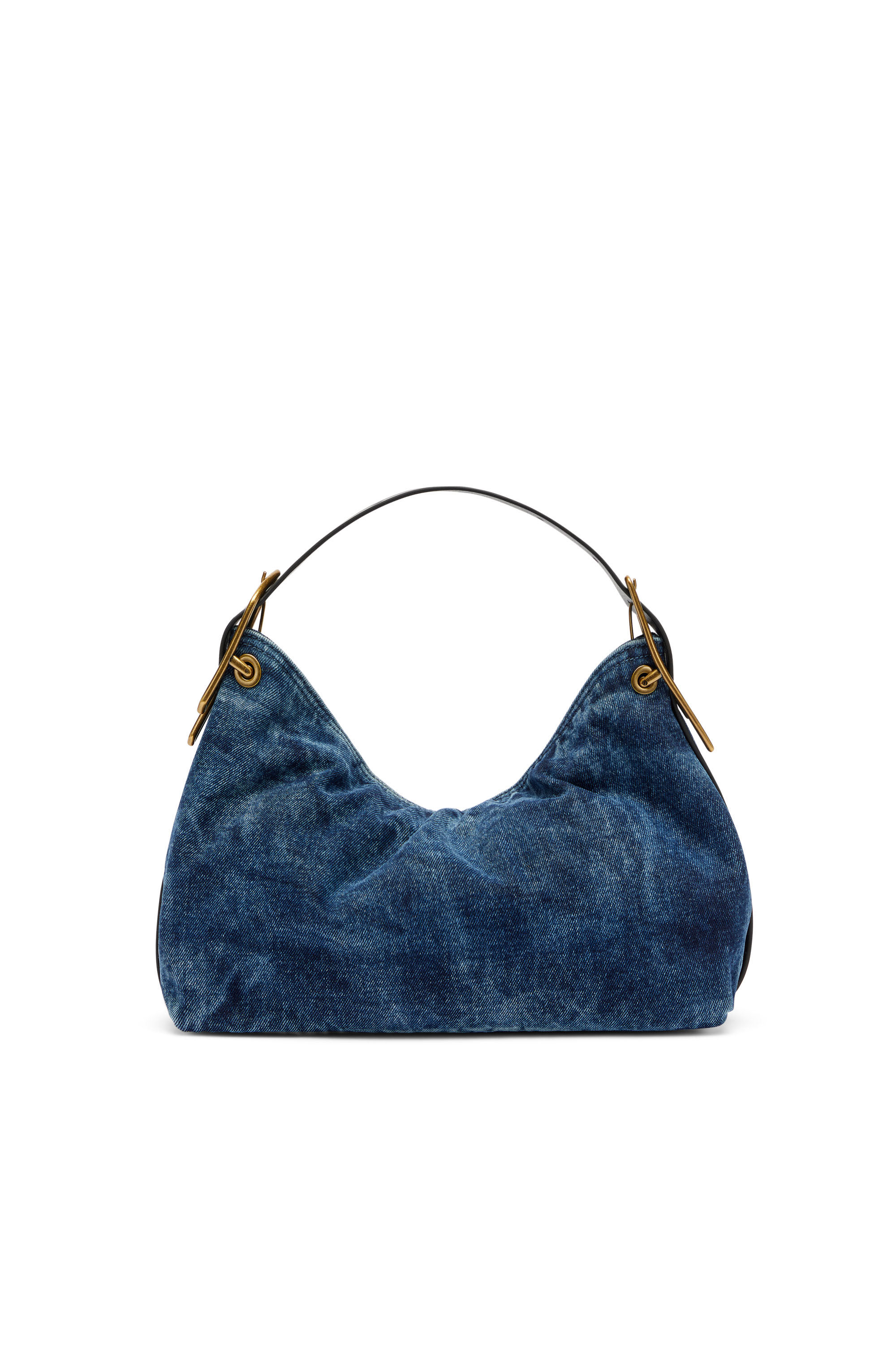 Diesel - D-LINE HOBO S, Woman's D-Line-Denim shoulder bag in Medium blue - 4