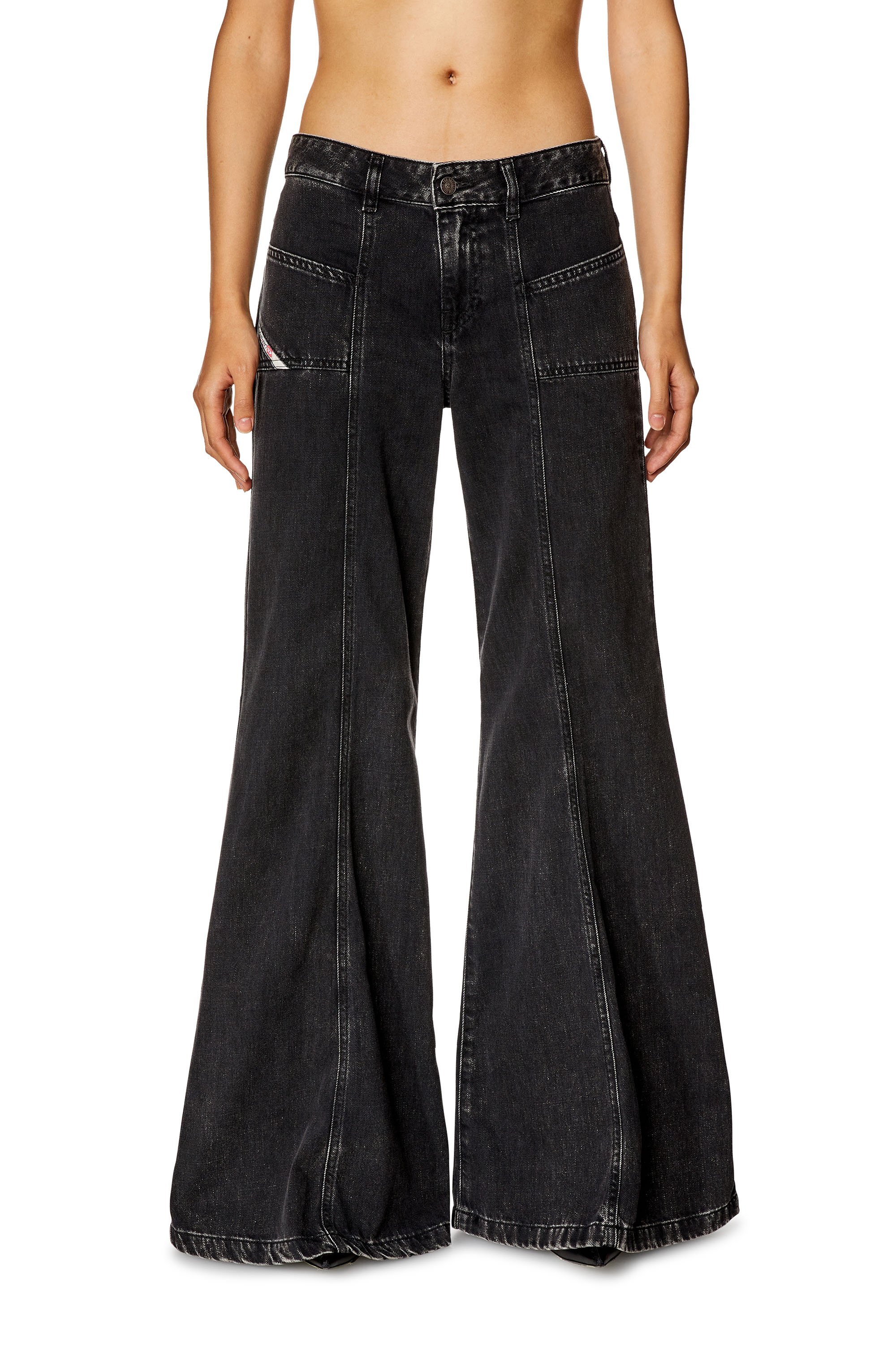 Diesel - Bootcut and Flare Jeans - D-Akii - Jeans - Woman - Black