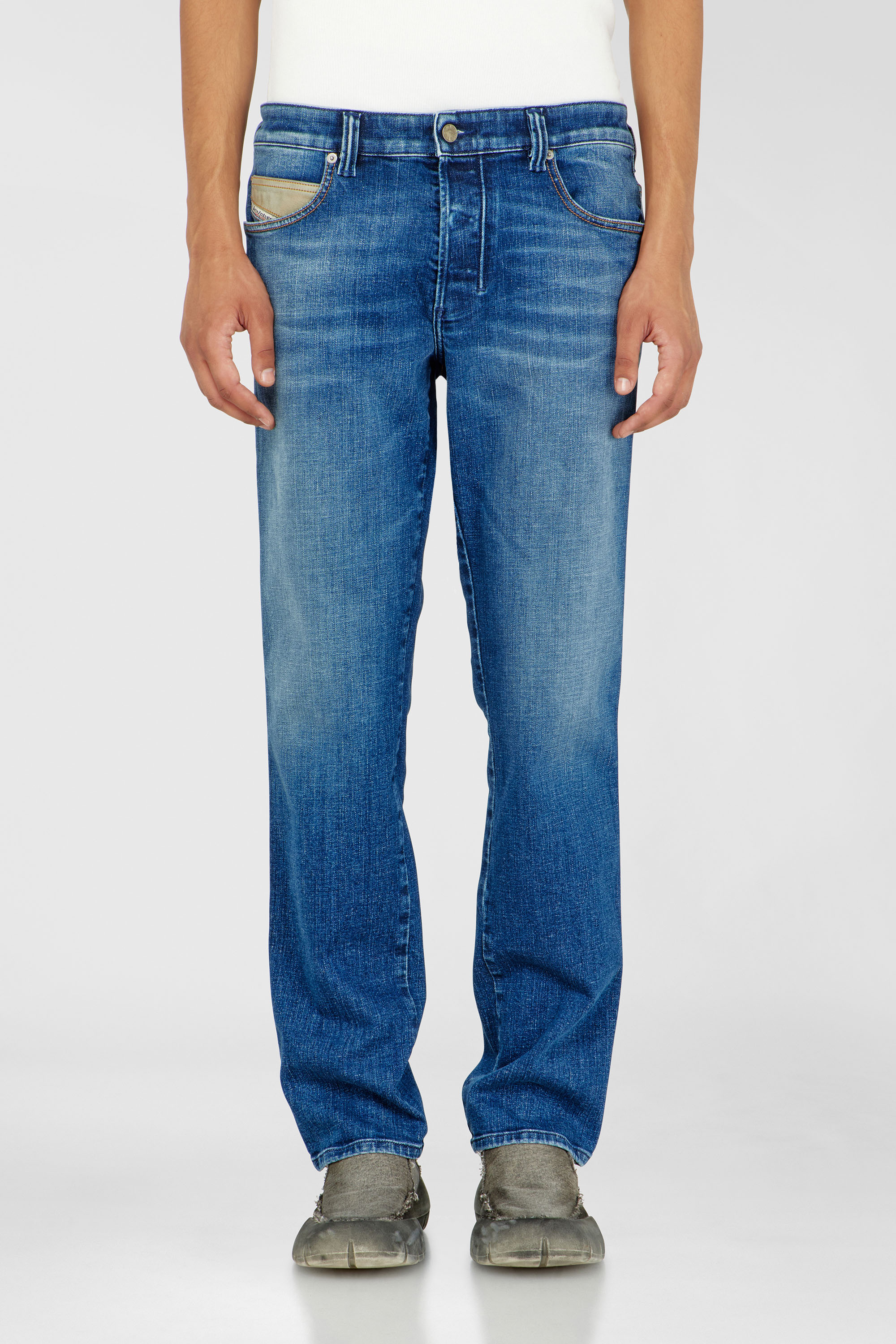 Diesel Slim Jeans Regular Waist 1993 D-Vyl, Dark blue, Button fly