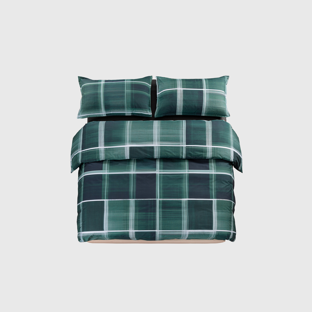 Diesel - Parure de housse de couette en percale pour lit queen size - Housses De Couette - Mixte - Vert