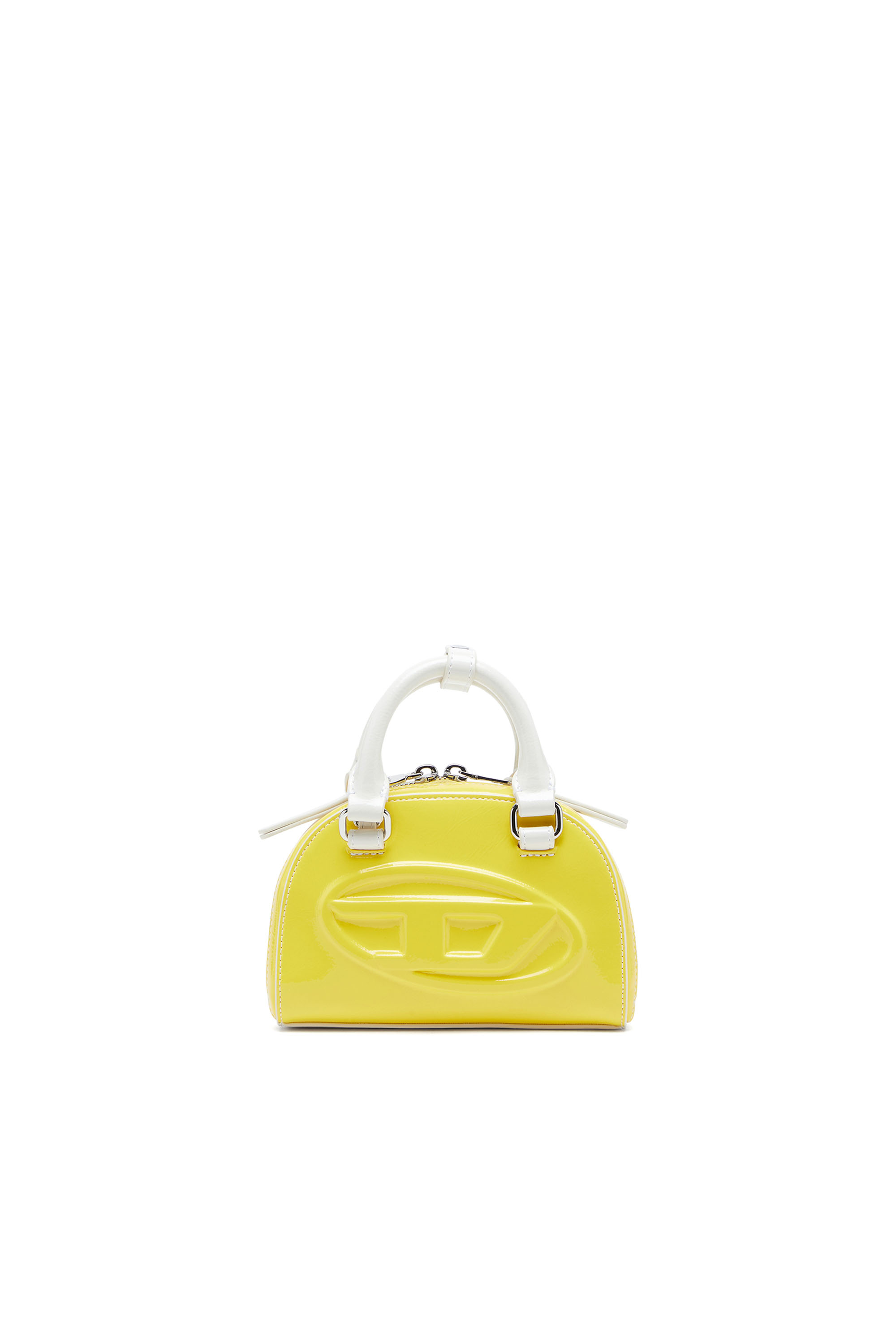 Diesel Women's Yellow - 1Dr Dome-Slim Bowling Bag With Naplak Effect - Crossbody Bags - Woman Uni