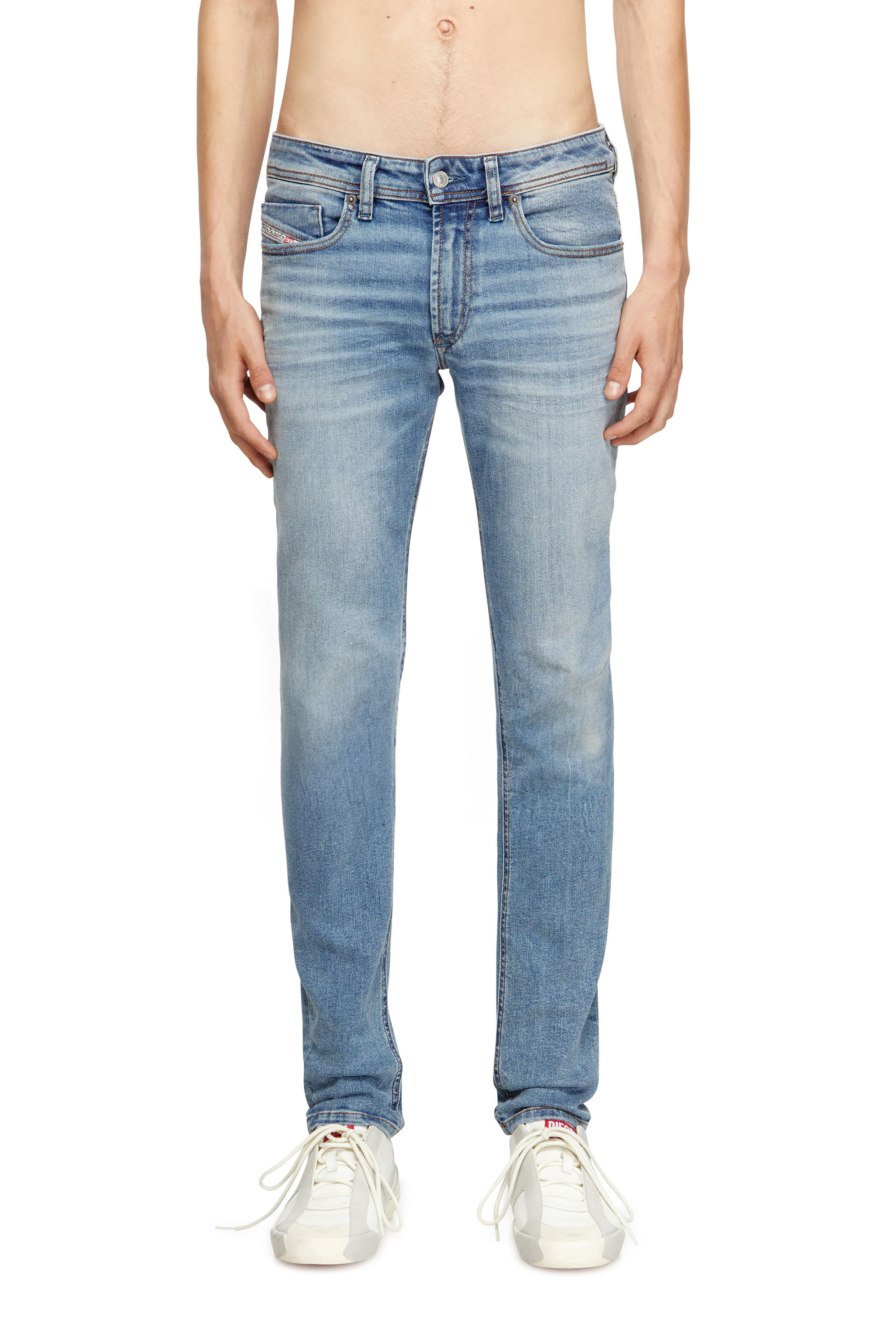 Diesel Blu Uomo - Jeans Skinny Vita Bassa 1979 Sleenker - Jeans Taglia 33