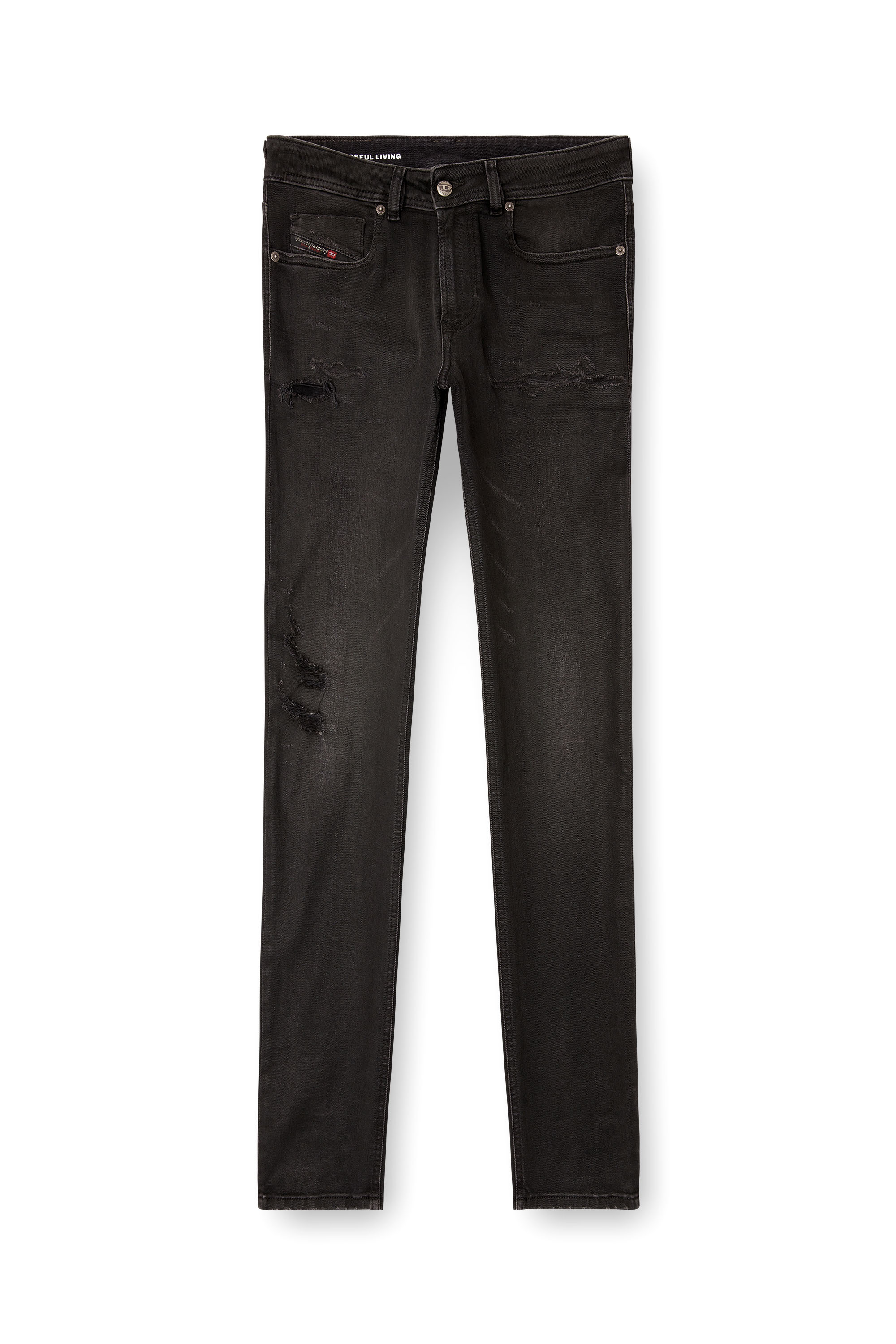 Diesel - Man's Skinny Jeans 1979 Sleenker 068SG, Black/Dark grey - 3