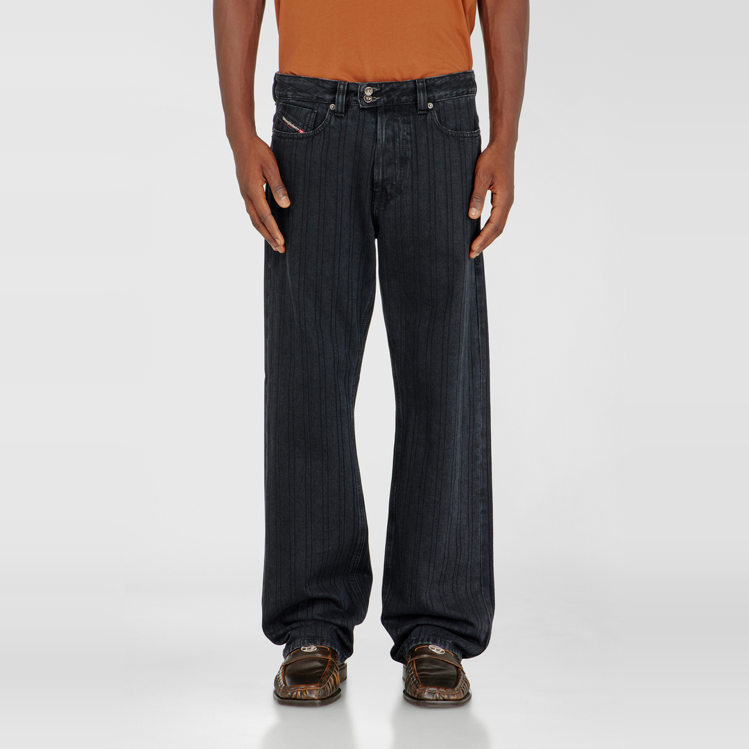 Diesel Jeans Relaxed Taille Moyenne 1980 D-Eeper,, Fermeture boutonnée