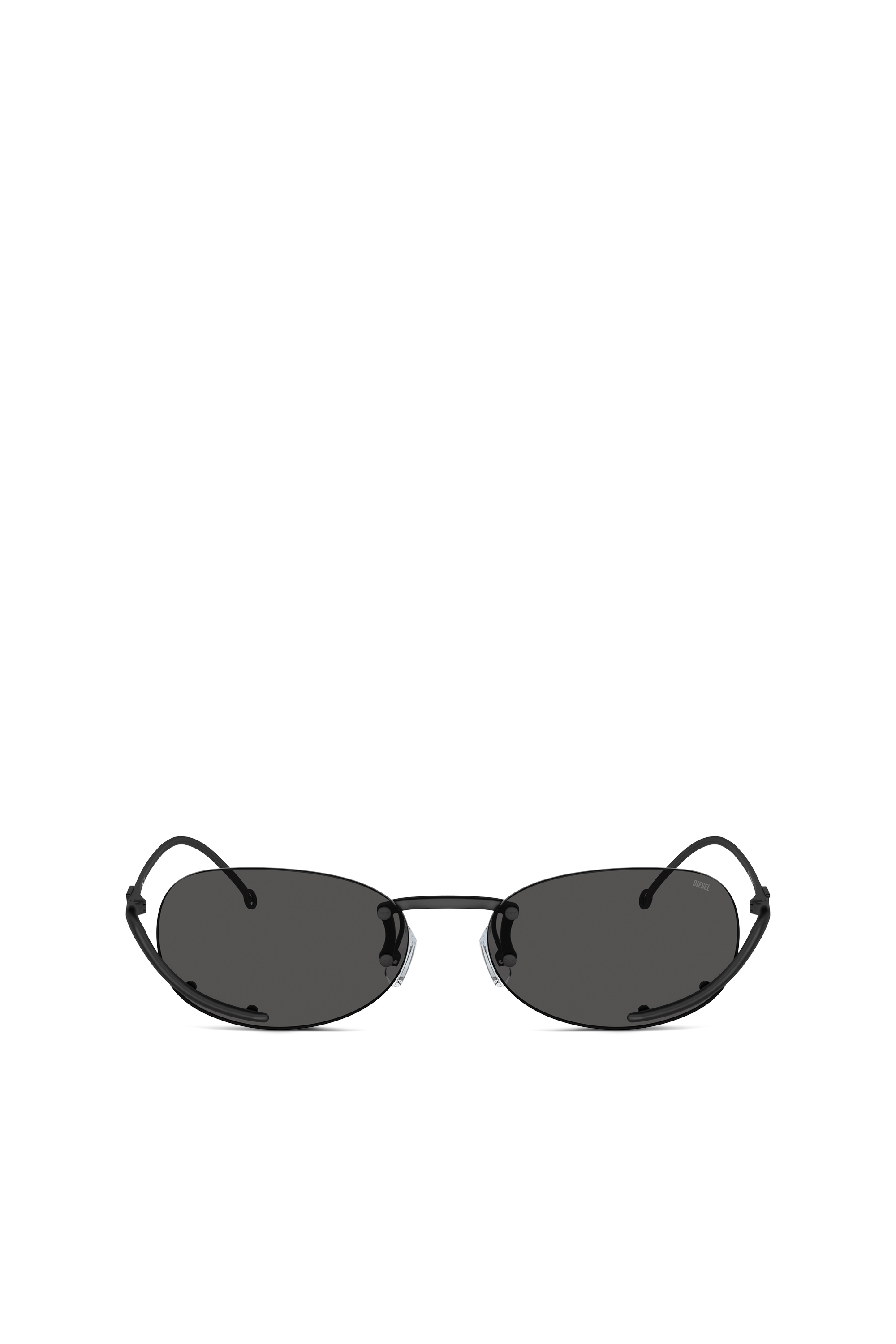 Diesel Unisex Black - Oval Sunglasses - Sunglasses Uni