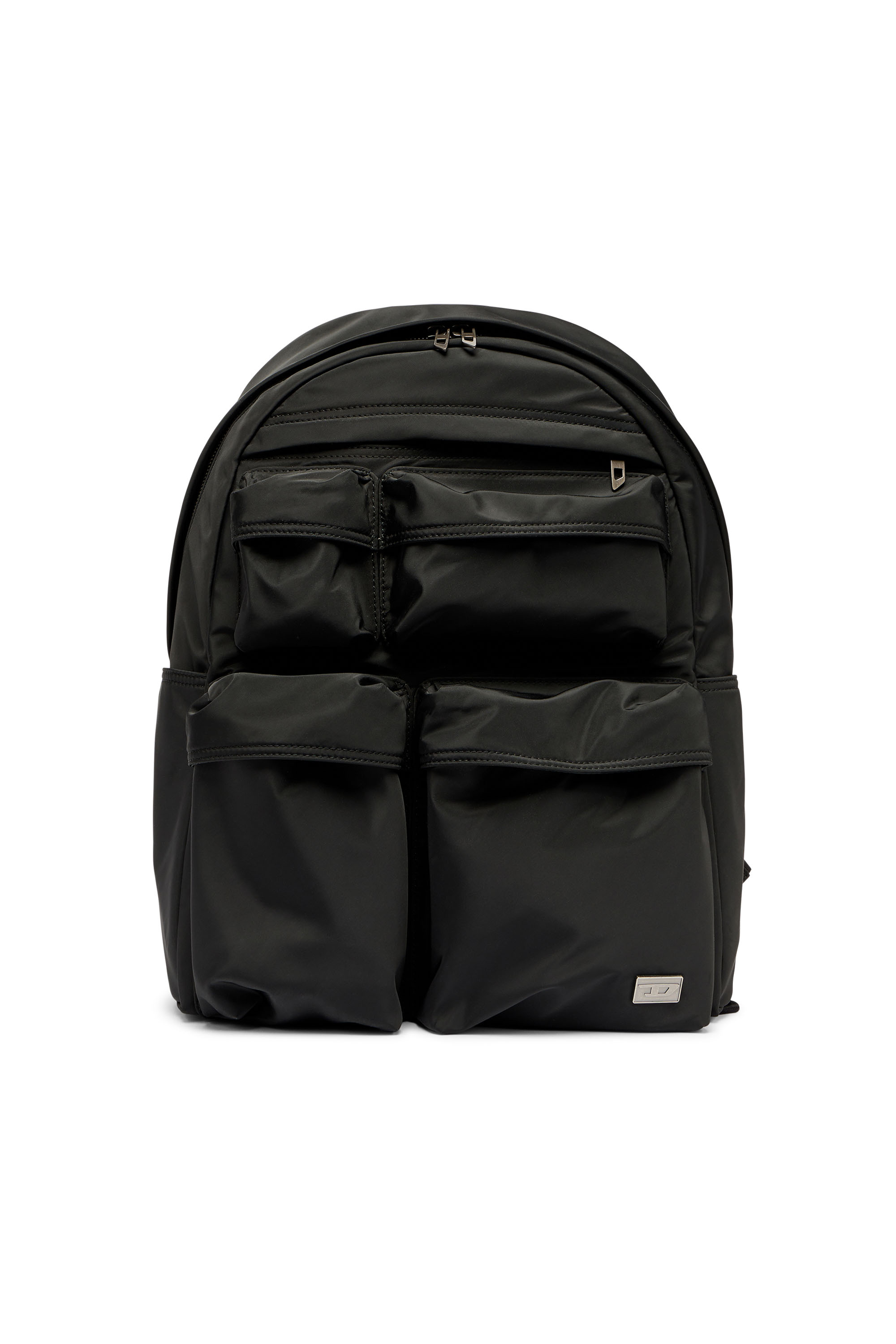 Diesel Unisex Black - Multi-Pkts-Multipocket Backpack In Utilitarian Shell - Backpacks